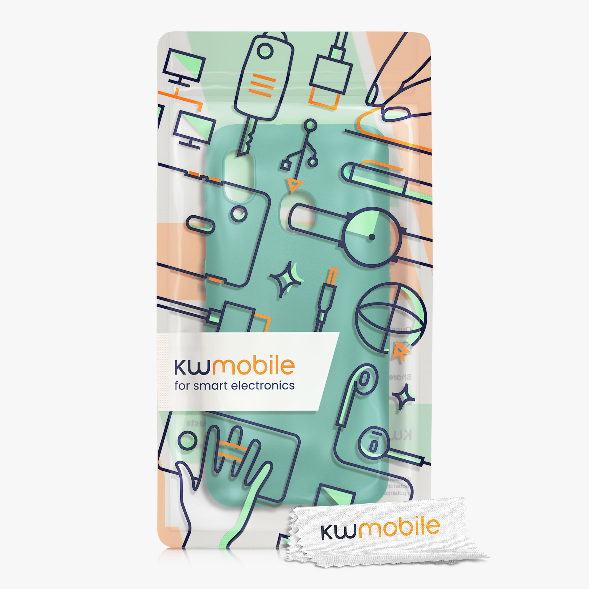 Metalický kryt na mobil Samsung Galaxy A20e kwmobile metalicky tmavě zelený