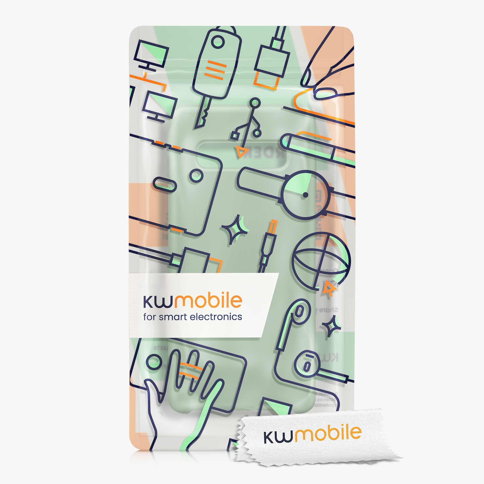 Kryt na mobil Samsung Galaxy S10 Plus / S10+ kwmobile TPU šedozelený