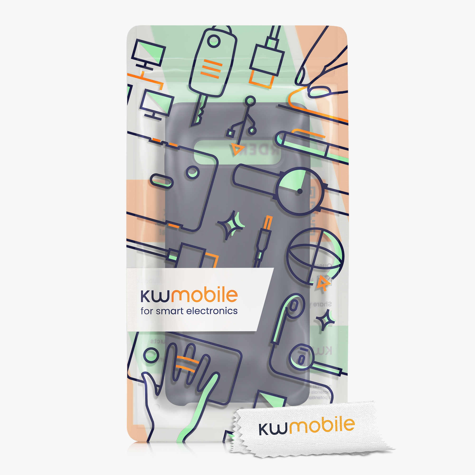 Kryt na mobil Samsung Galaxy S10 Plus / S10+ kwmobile TPU borůvkově modrý