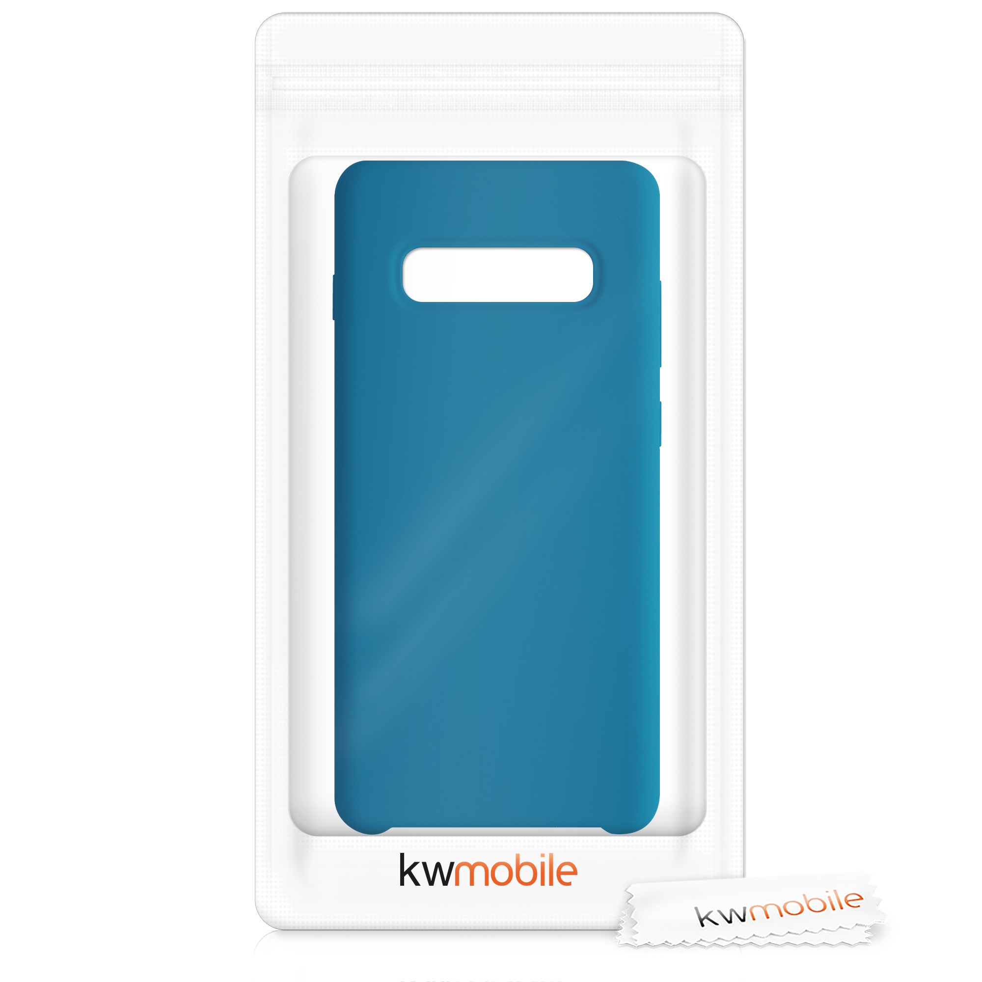 Kryt na mobil Samsung Galaxy S10 Plus / S10+ kwmobile TPU karibsky modrý