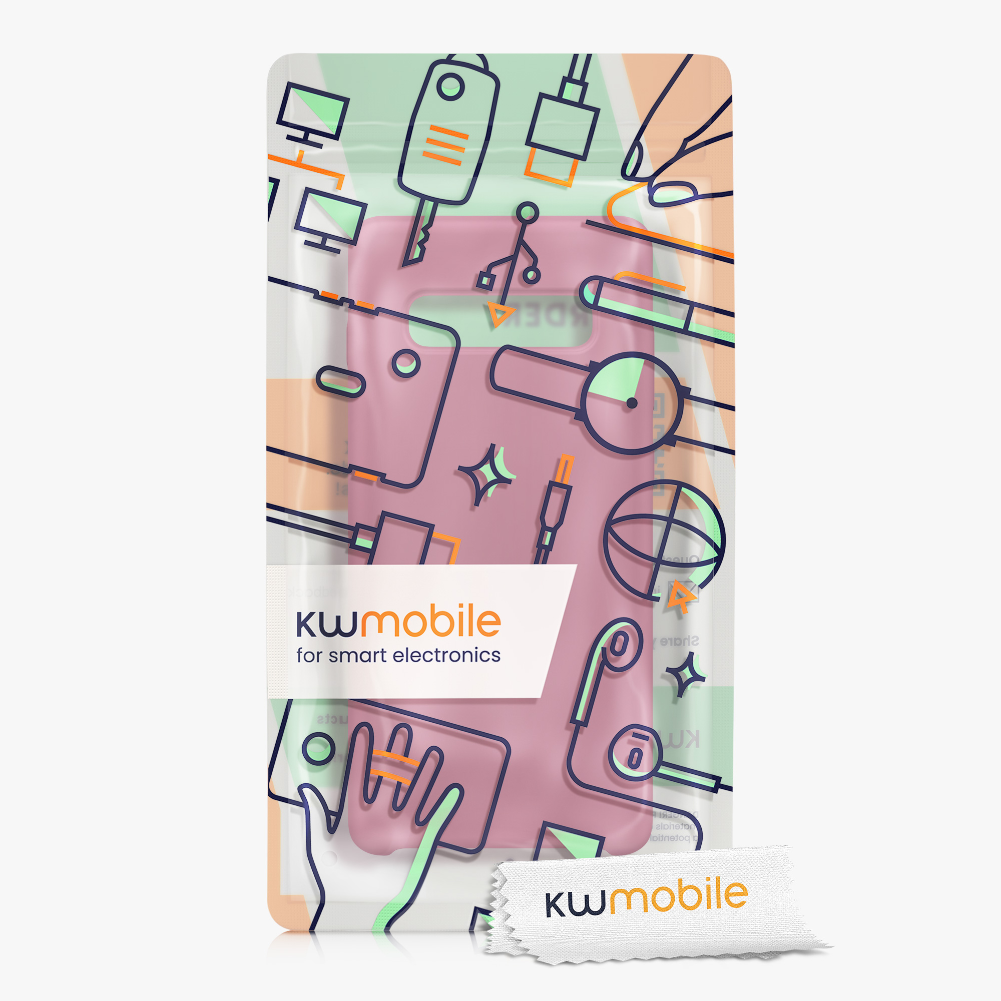 Kryt na mobil Samsung Galaxy S10 Plus / S10+ kwmobile TPU orchideově fialový