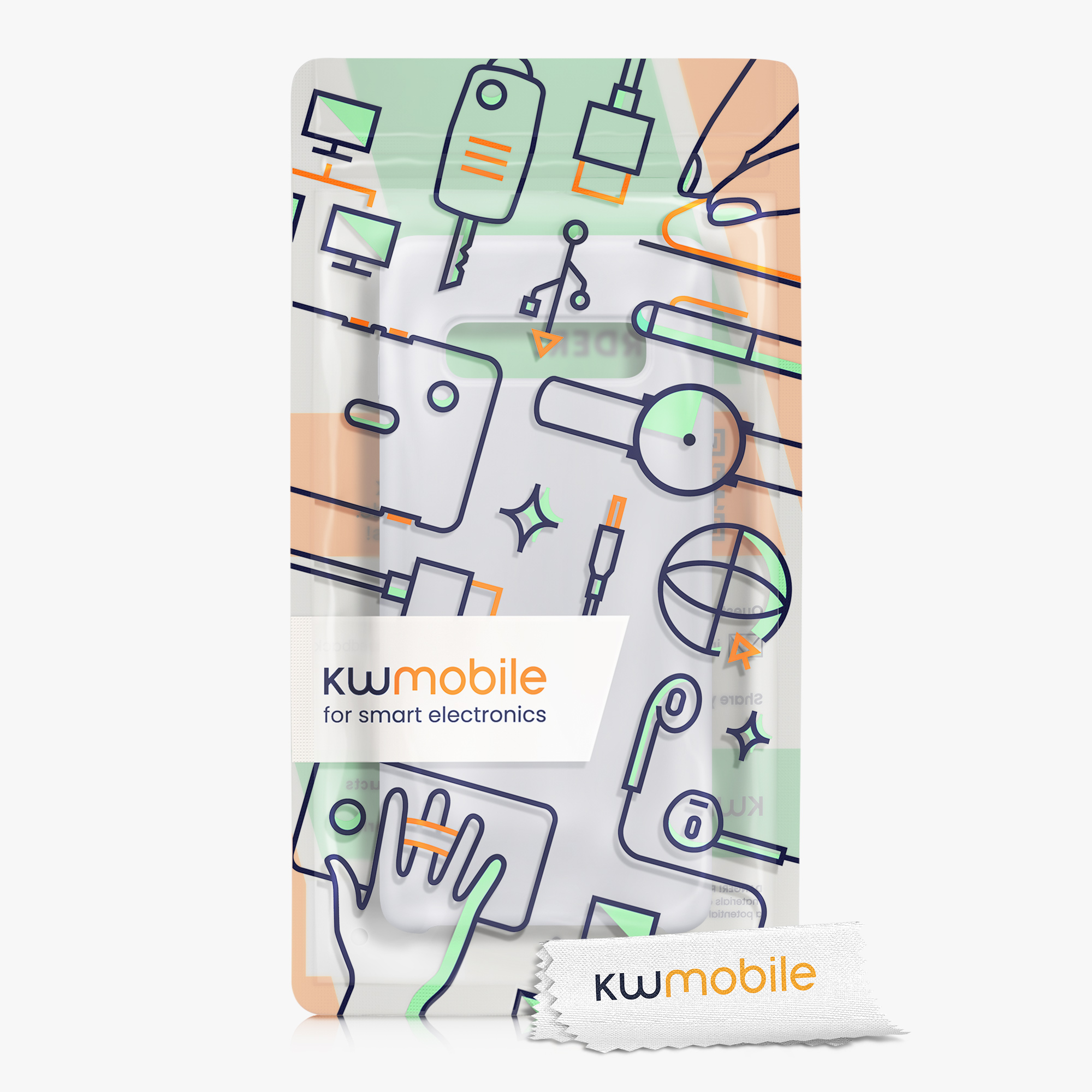 Kryt na mobil Samsung Galaxy S10 Plus / S10+ kwmobile TPU matně bílý