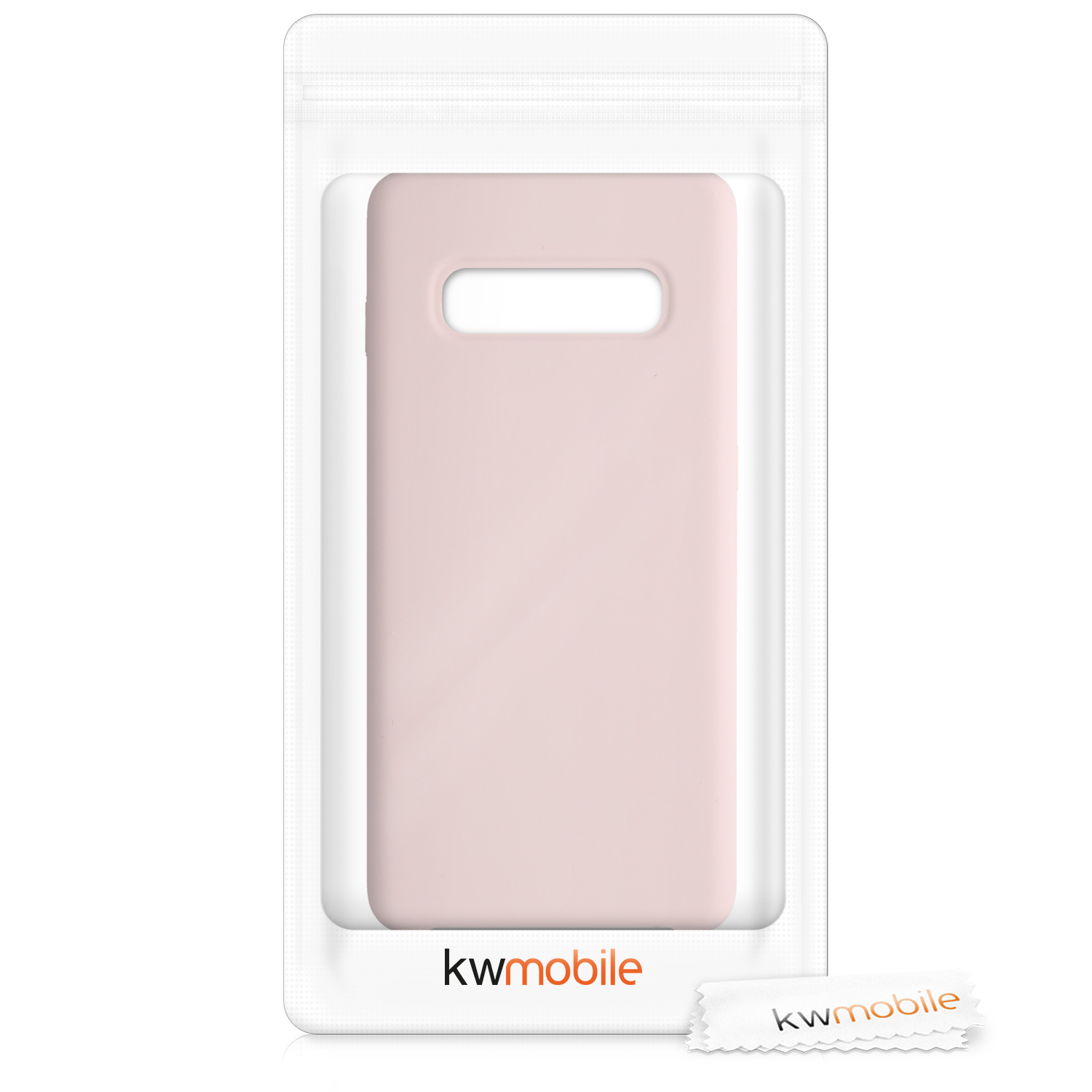 Kryt na mobil Samsung Galaxy S10 Plus / S10+ kwmobile TPU matně starorůžový