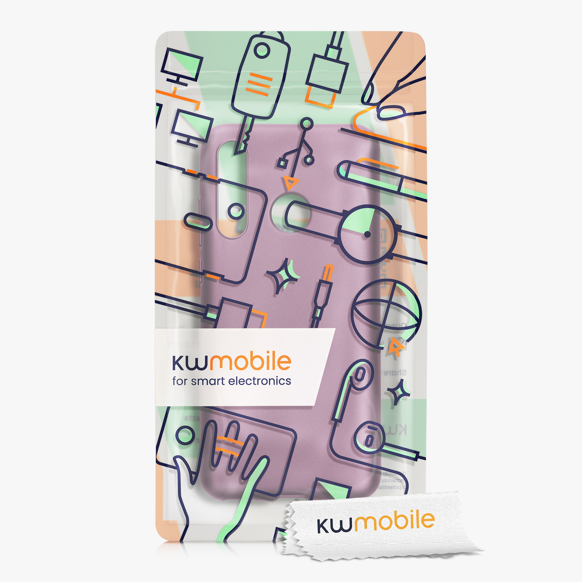 Kryt na mobil HONOR 20 Lite kwmobile metalicky levandulový