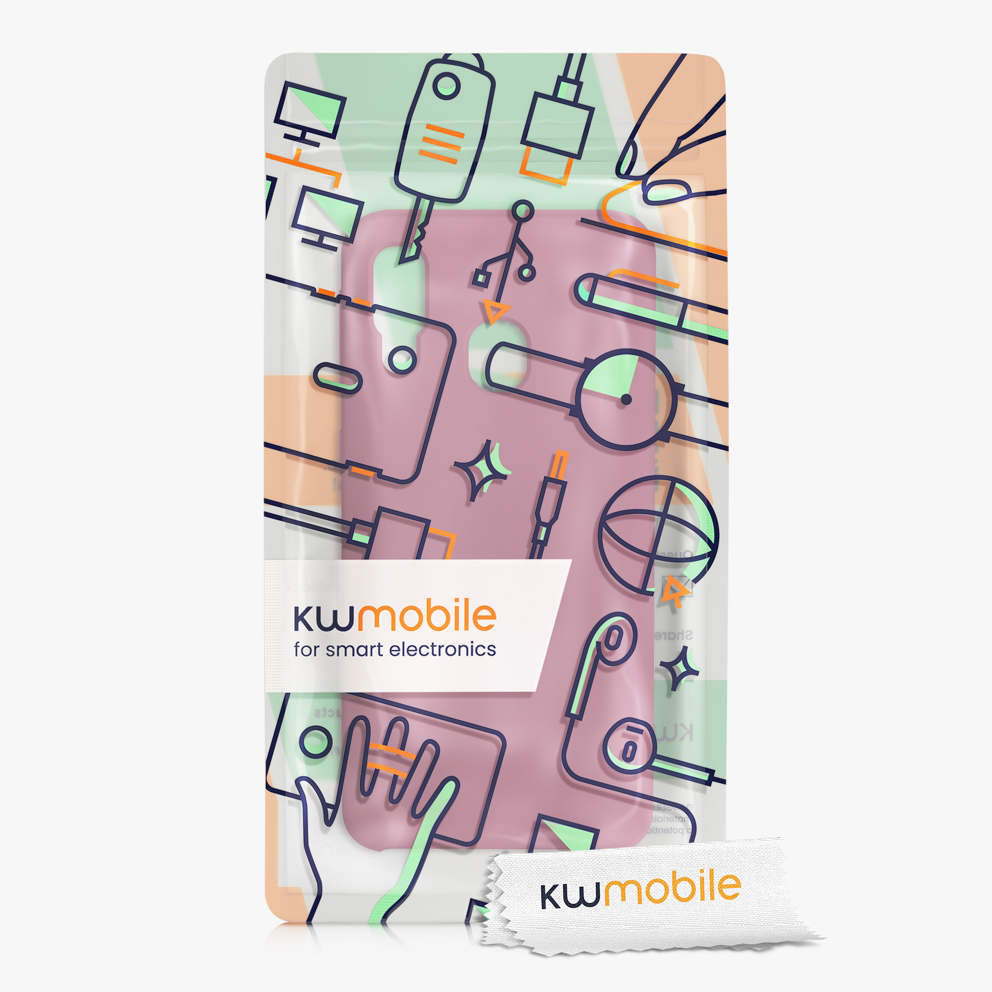 Kryt na mobil Samsung Galaxy A40 kwmobile TPU Tmavě růžová