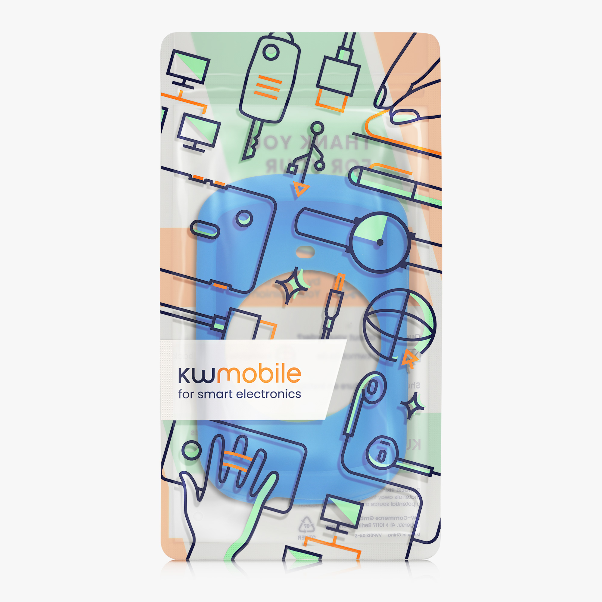 Silikonové pouzdro cyklo GPS Garmin Edge 530 kwmobile červená