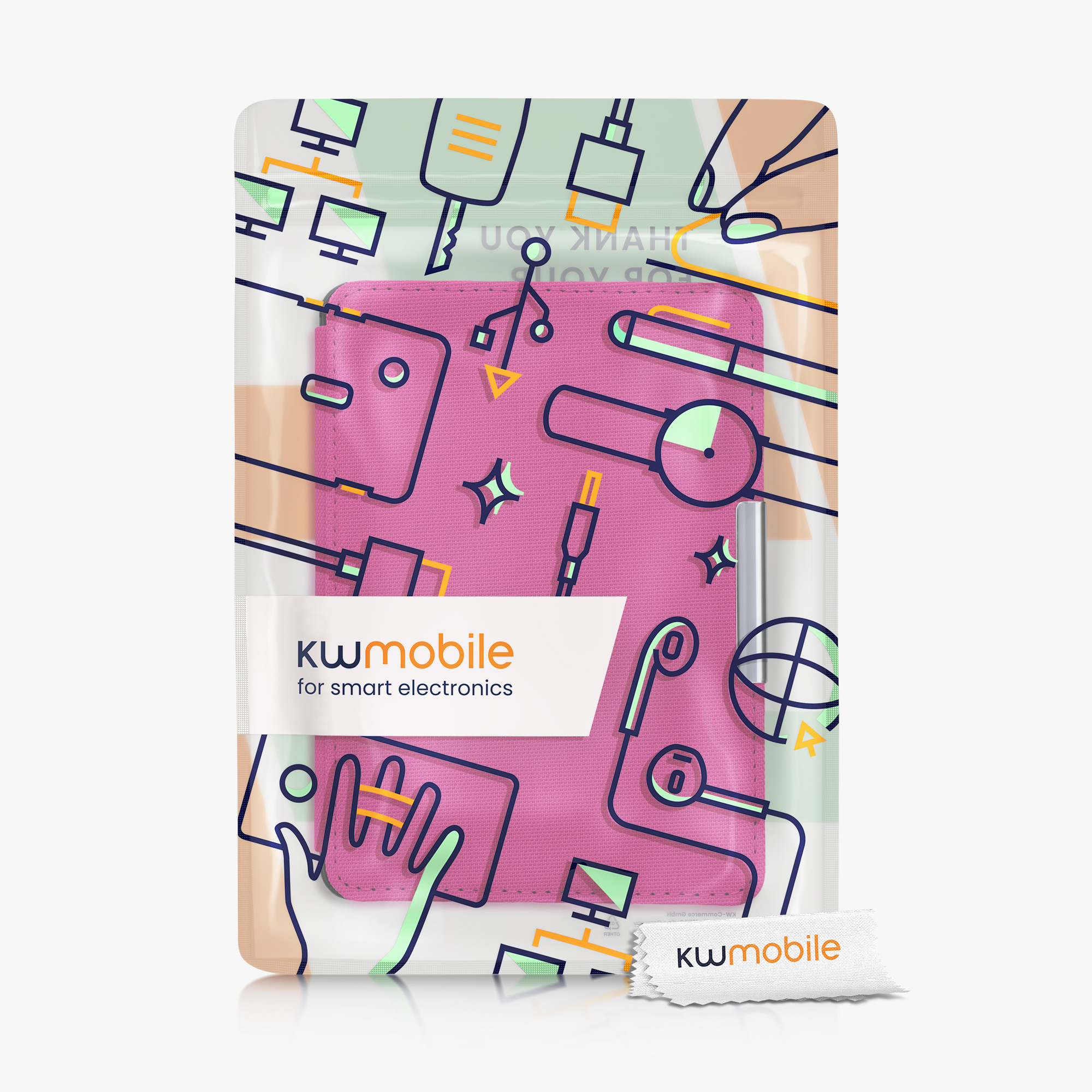 Pouzdro na čtečku kwmobile Kindle Paperwhite - růžová