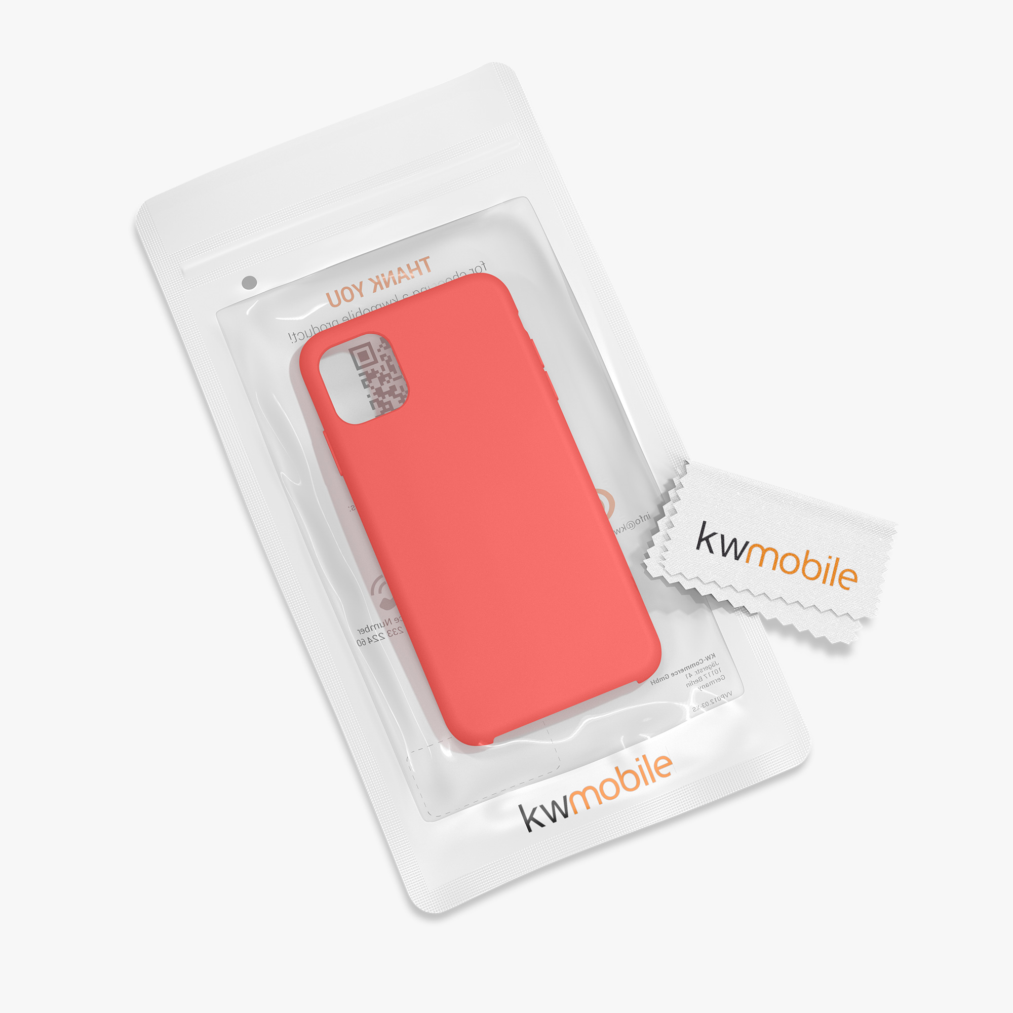 Kryt na mobil kwmobile iPhone 11 - Wireless Charging Red