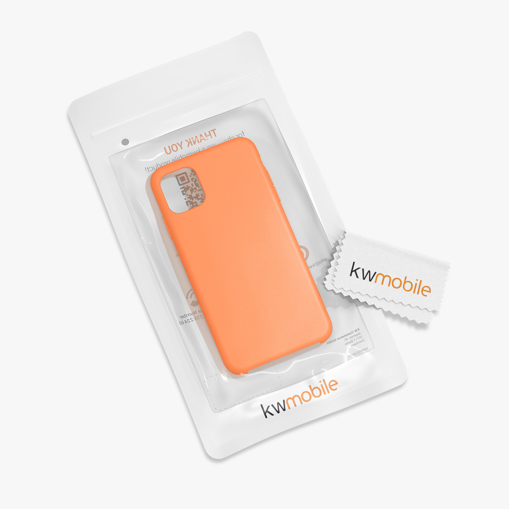 Kryt na mobil kwmobile iPhone 11 - Wireless Charging Papaya