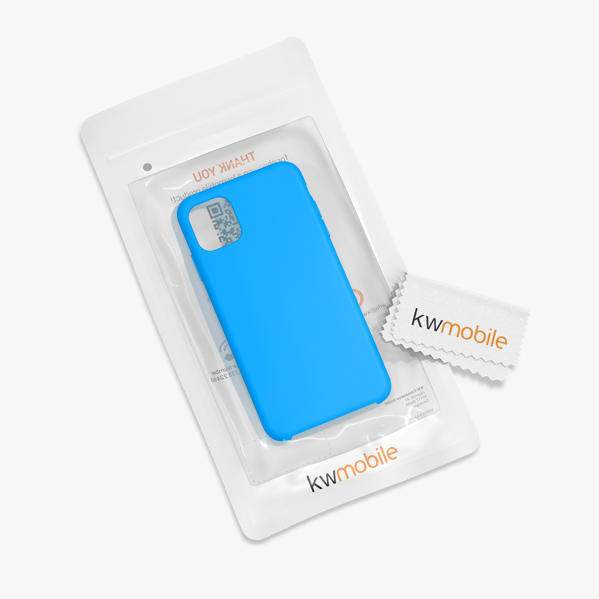 Kryt na mobil kwmobile iPhone 11 - Wireless Charging Radiant Blue