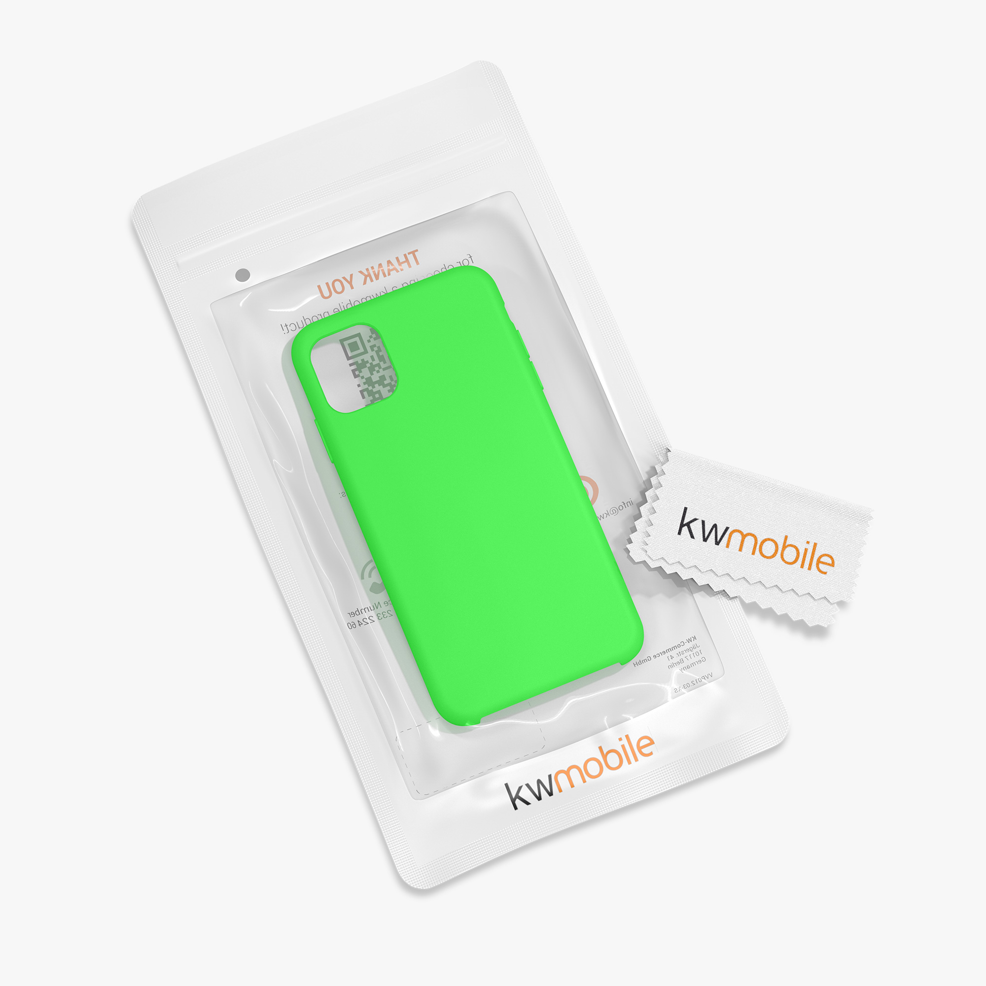 Kryt na mobil kwmobile iPhone 11 - Wireless Charging Lime Green