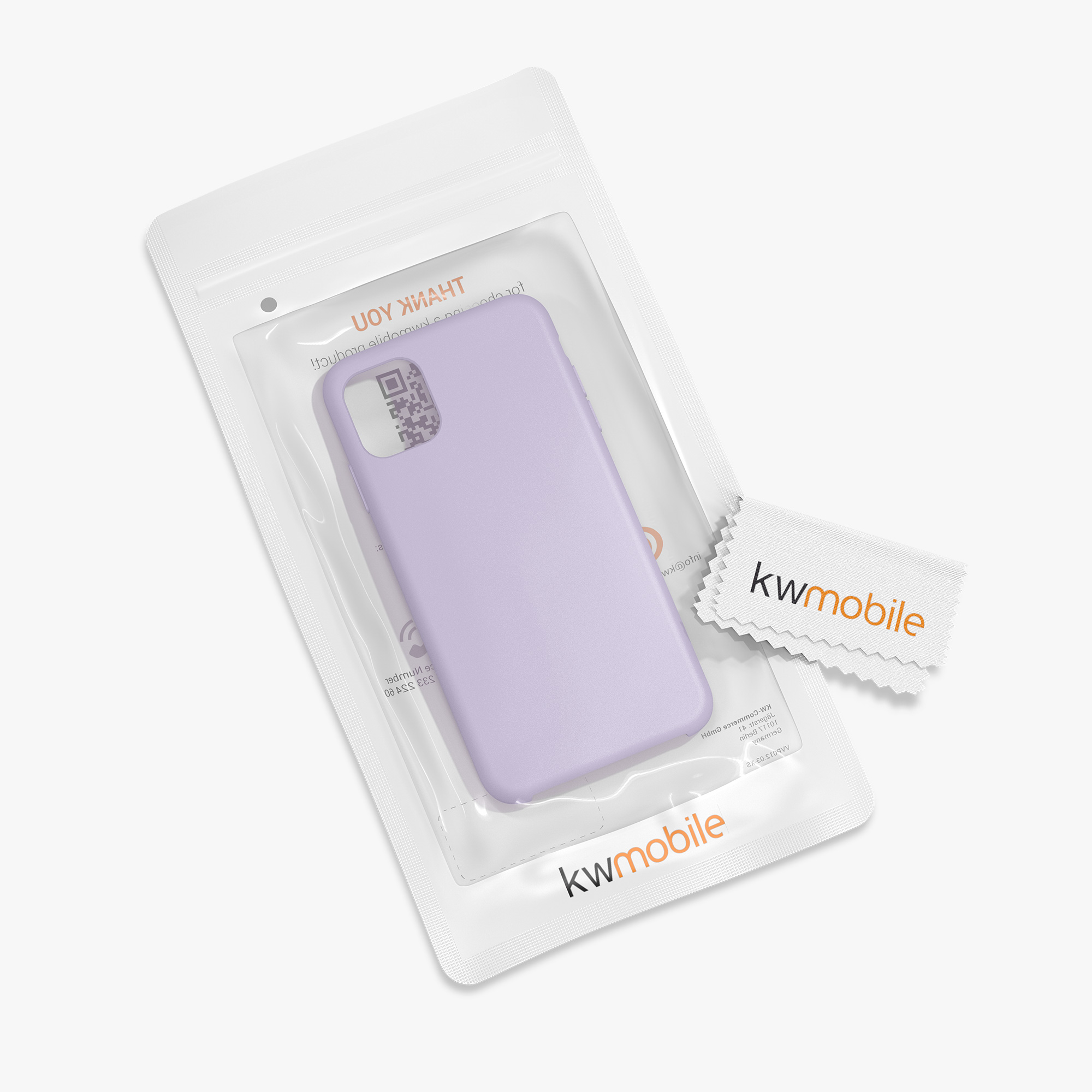 Kryt na mobil kwmobile iPhone 11 - Wireless Charging Purple Cloud