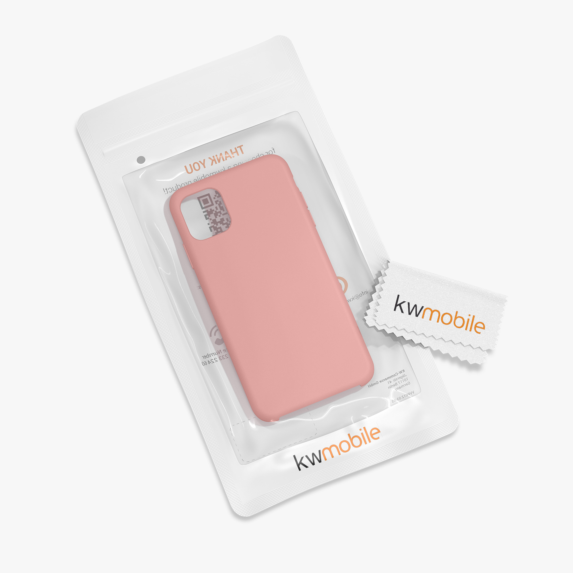 Kryt na mobil kwmobile iPhone 11 - Wireless Charging Winter Rose