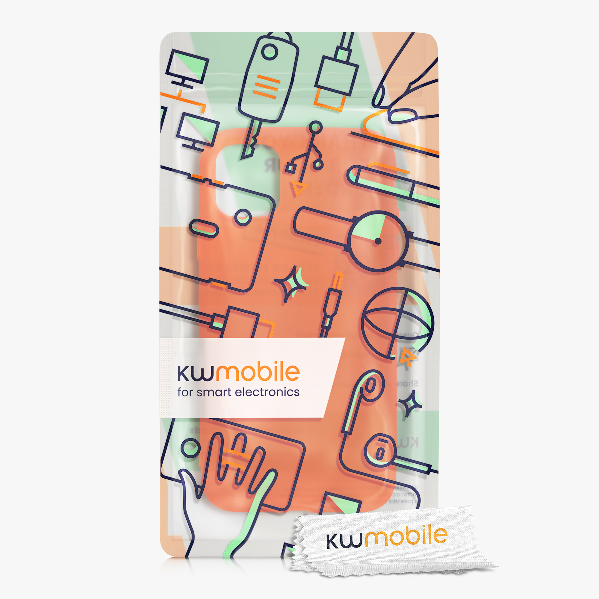 Kryt na mobil kwmobile iPhone 11 Pro Max - neonově oranžová