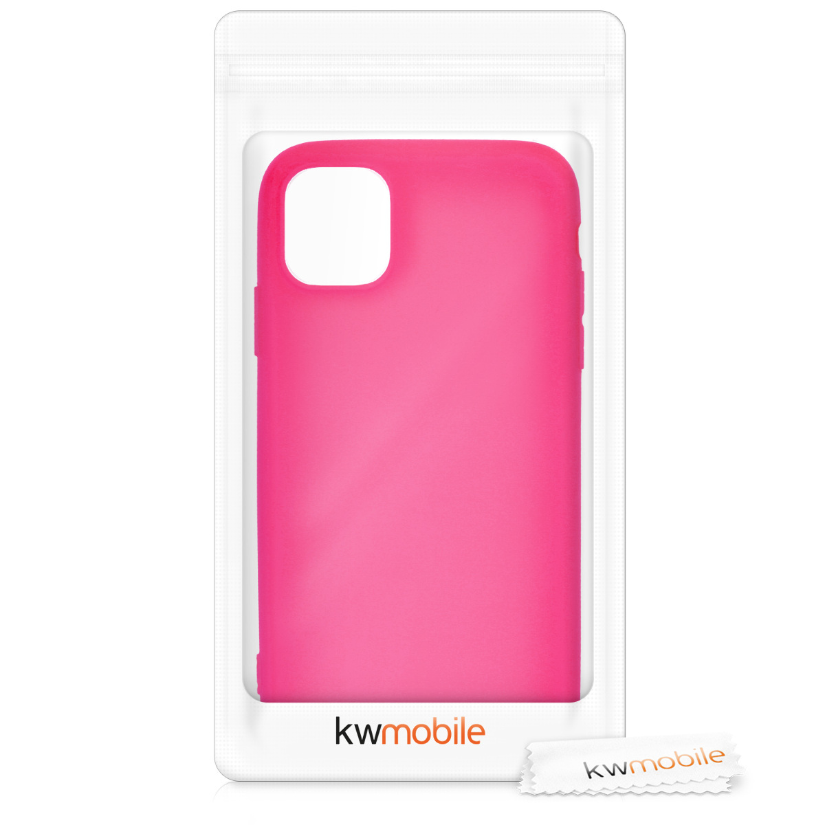 Kryt na mobil kwmobile iPhone 11 - neonově růžová
