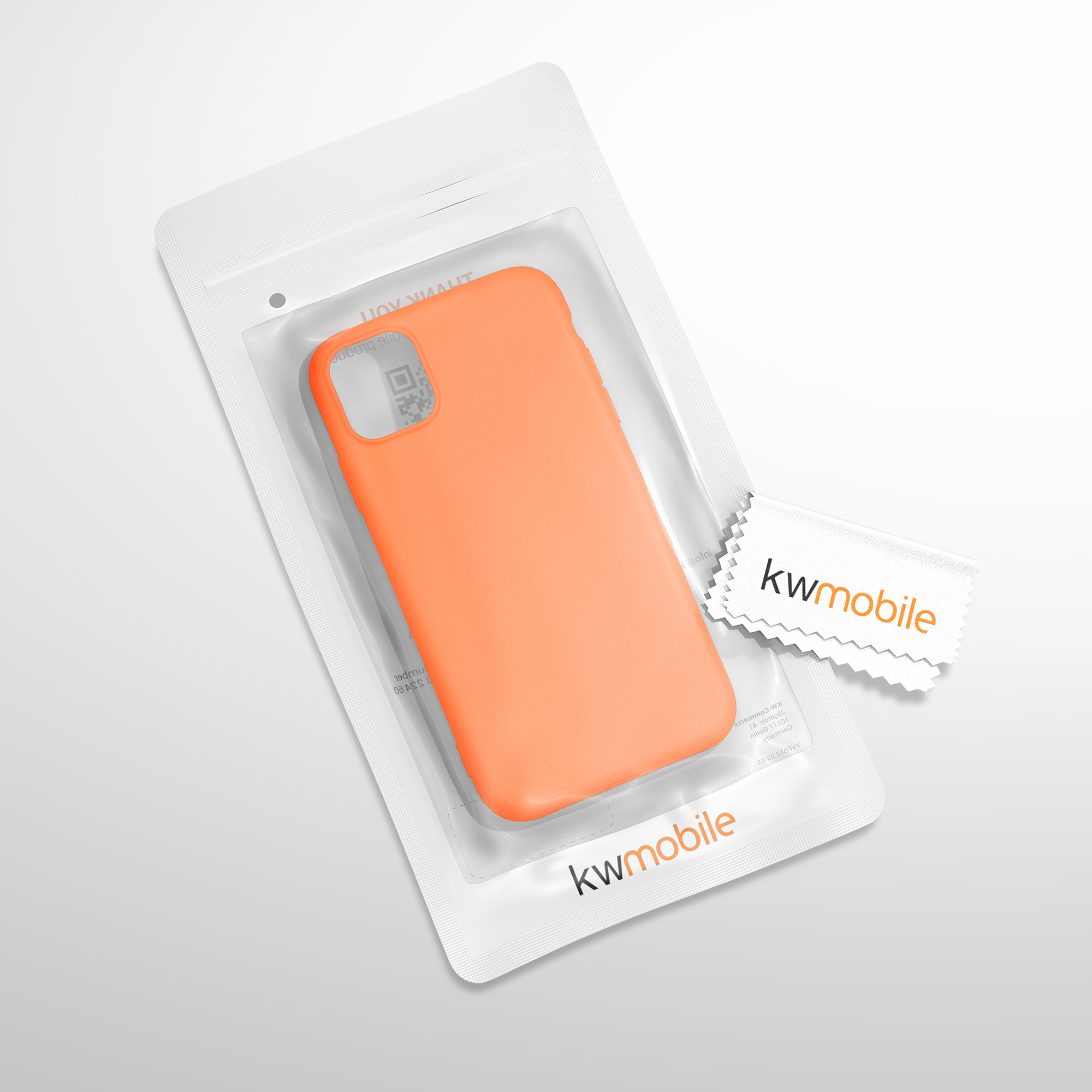 Kryt na mobil kwmobile iPhone 11 - ovocně oranžová