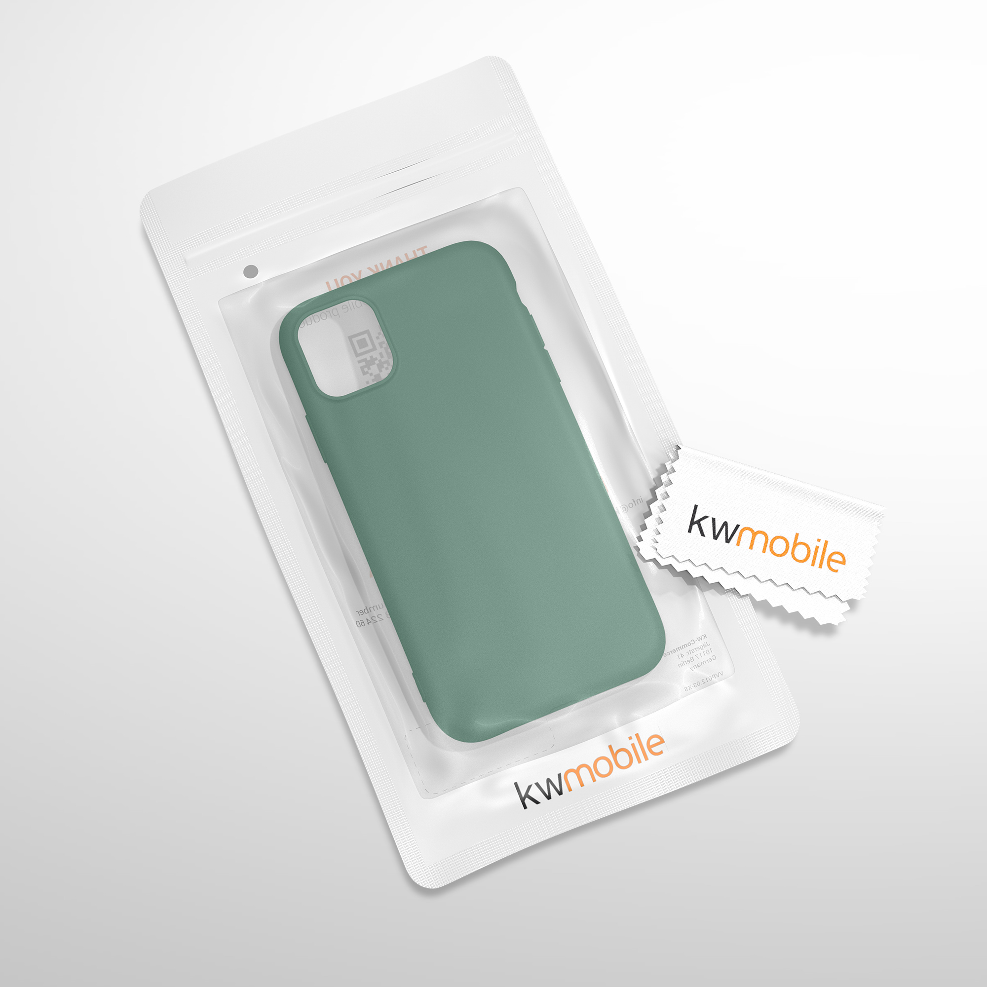 Kryt na mobil kwmobile iPhone 11 - lesní zelená