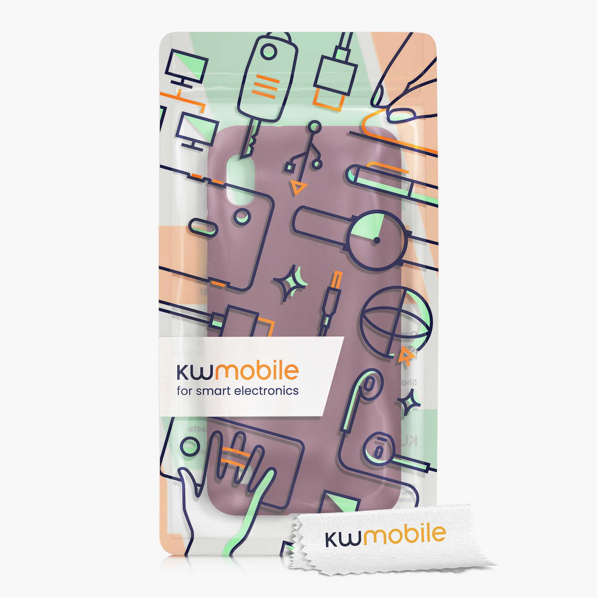 Kryt na mobil Samsung Galaxy A10 kwmobile TPU vínově fialový