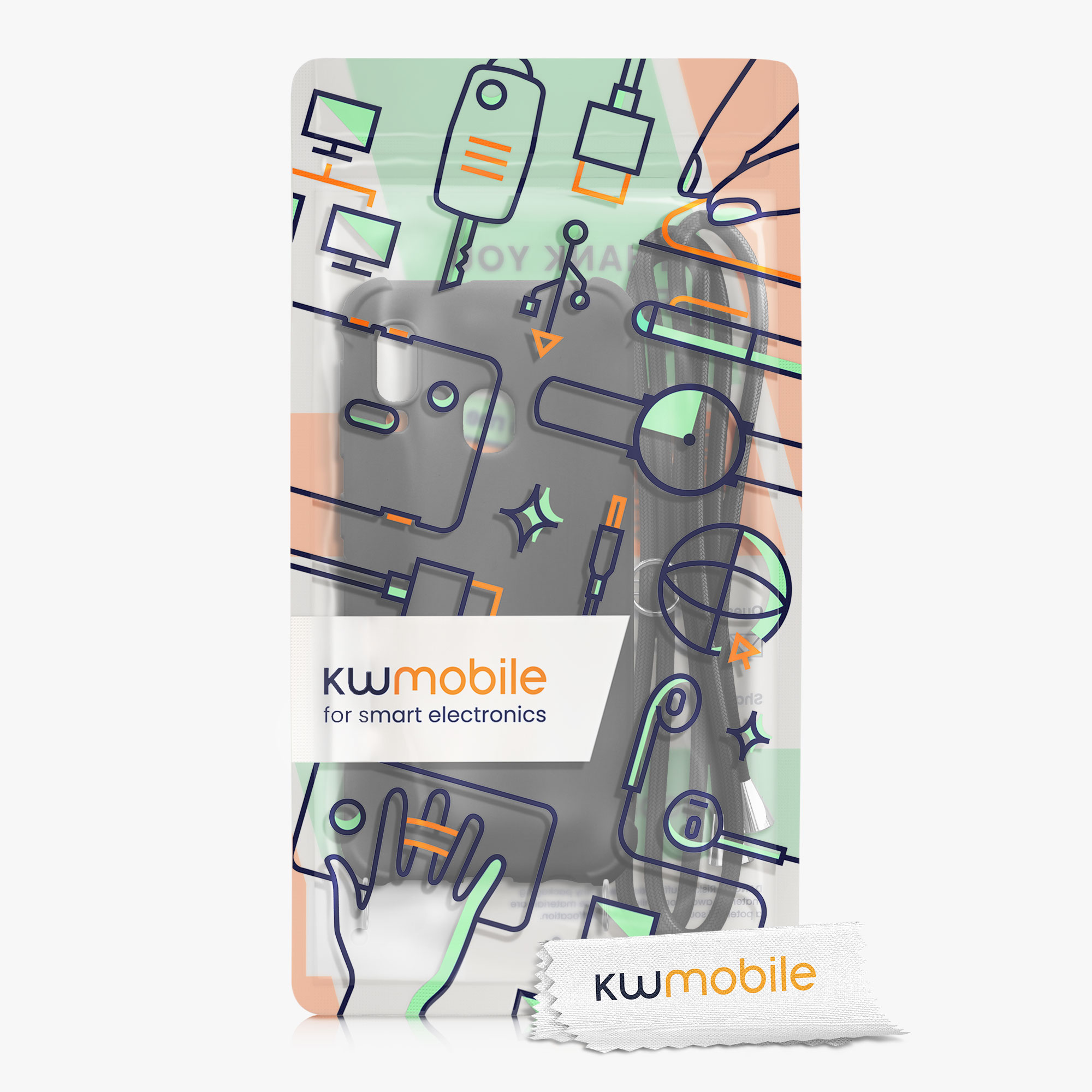 Crossbody kryt na mobil Samsung Galaxy A20e kwmobile černý
