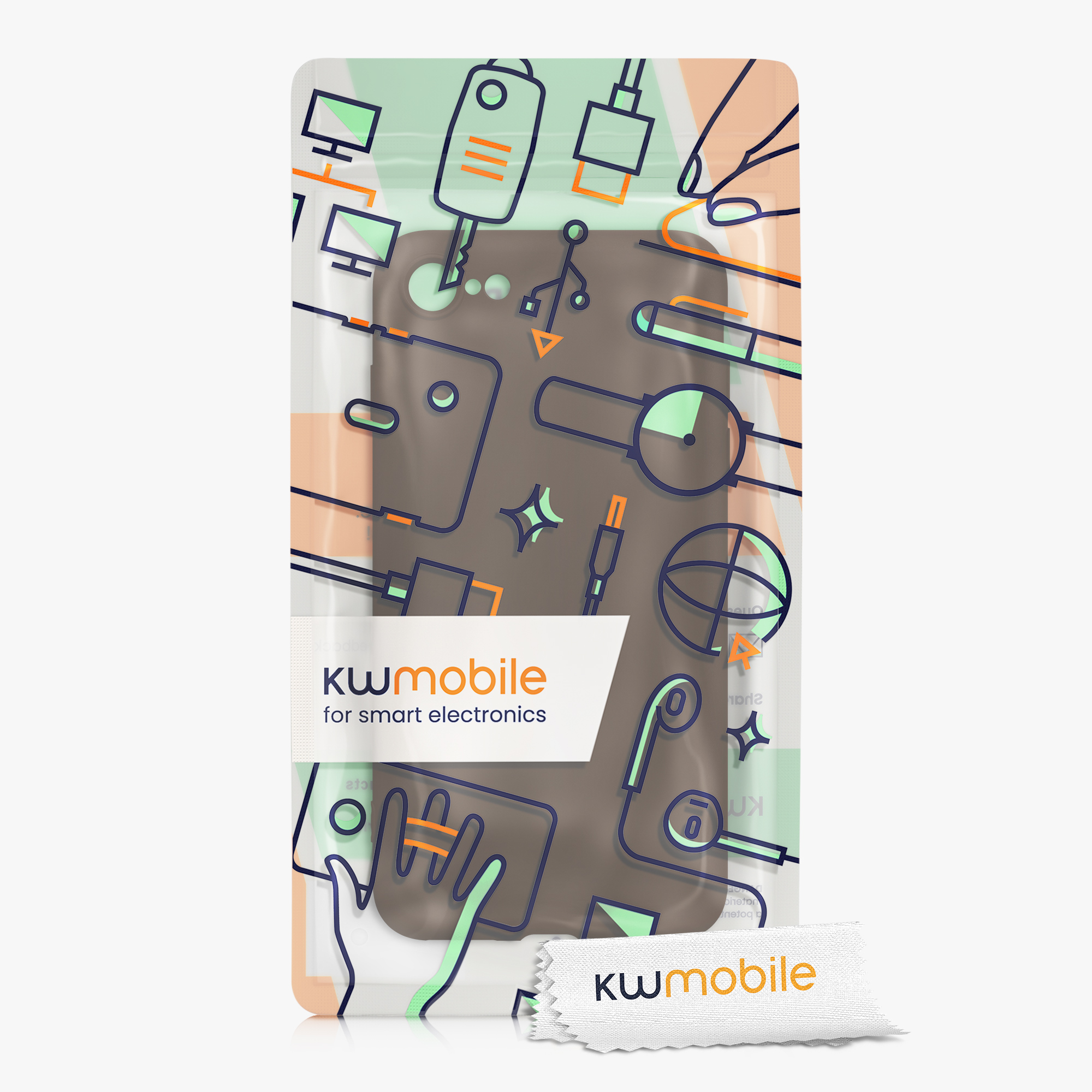 Silikonový TPU kryt kwmobile pro iPhone SE 2022/2020/8/7