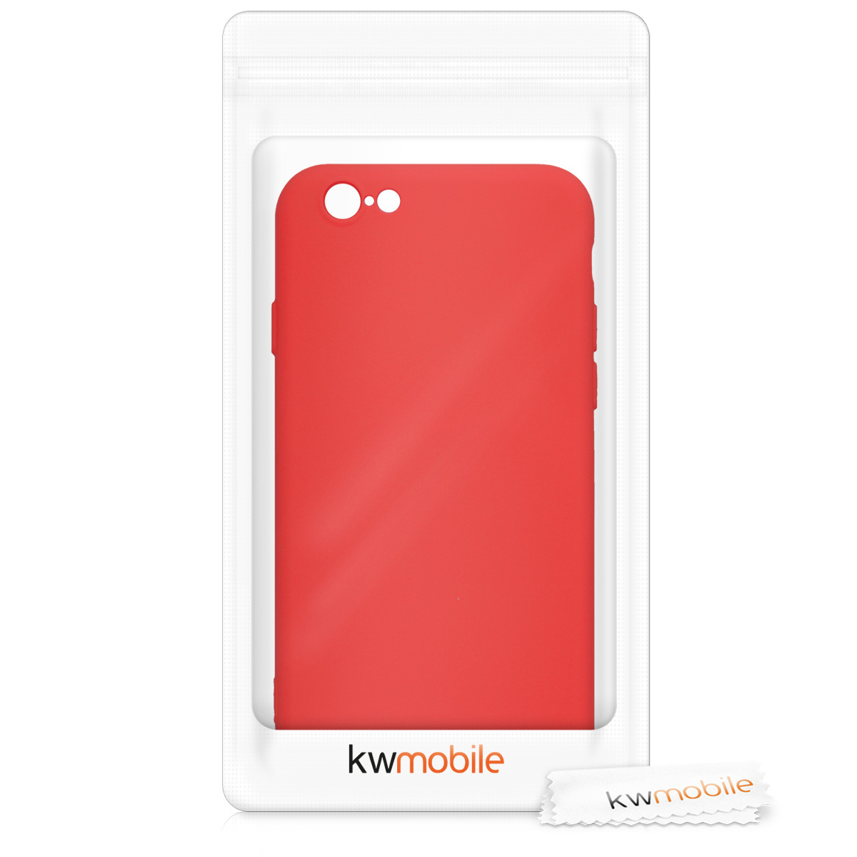 Silikonový kryt kwmobile pro Apple iPhone 6 / 6S - červená