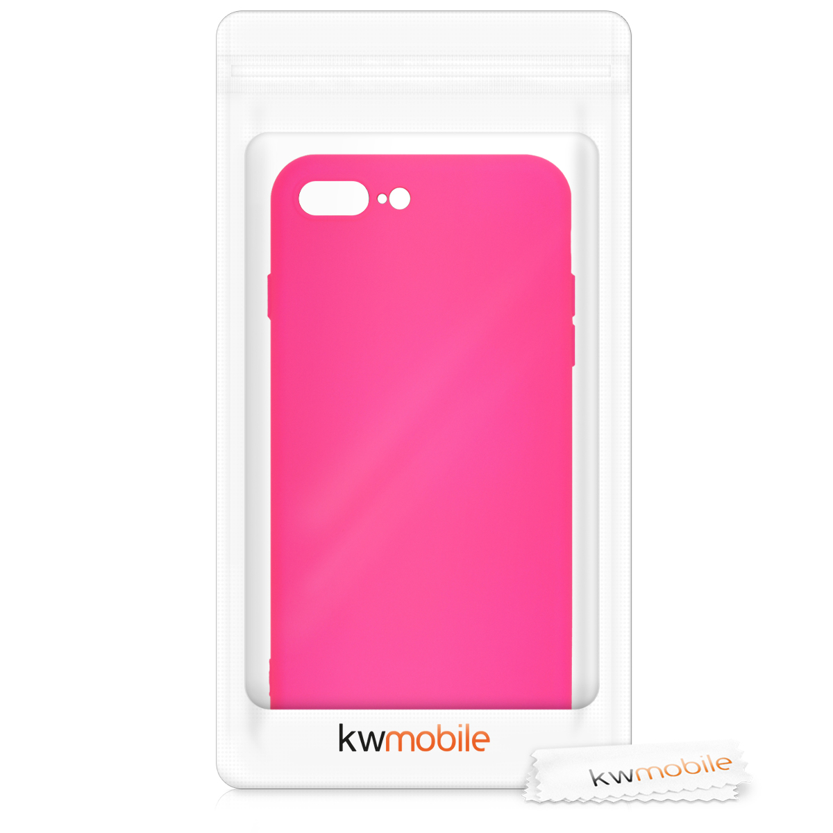 Silikonový kryt kwmobile pro Apple iPhone 7 Plus / iPhone 8 Plus - růžová