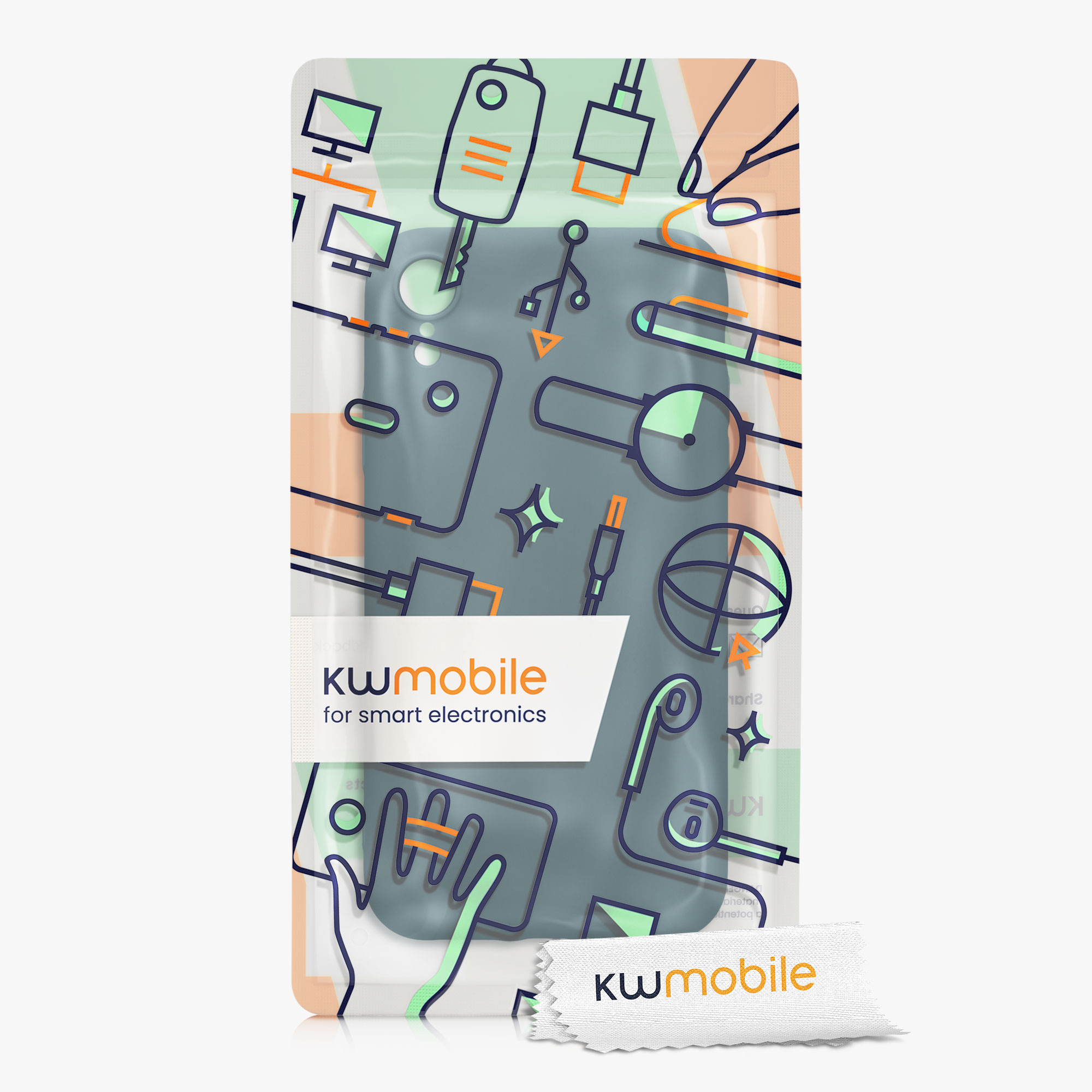 Silikonový kryt na mobil kwmobile pro Apple iPhone XR - matná petrolejová