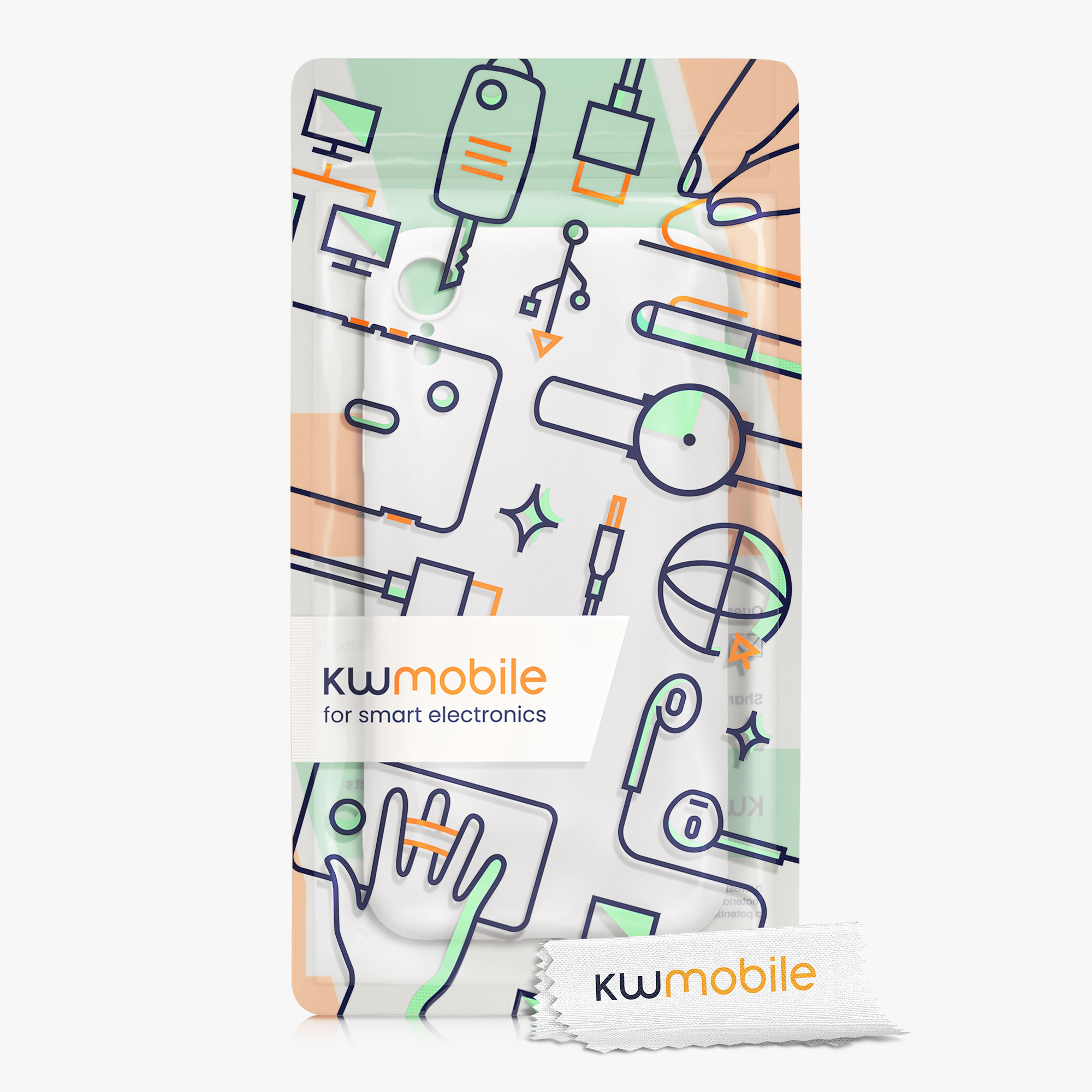 Silikonový kryt na mobil kwmobile pro Apple iPhone XR - matná bílá