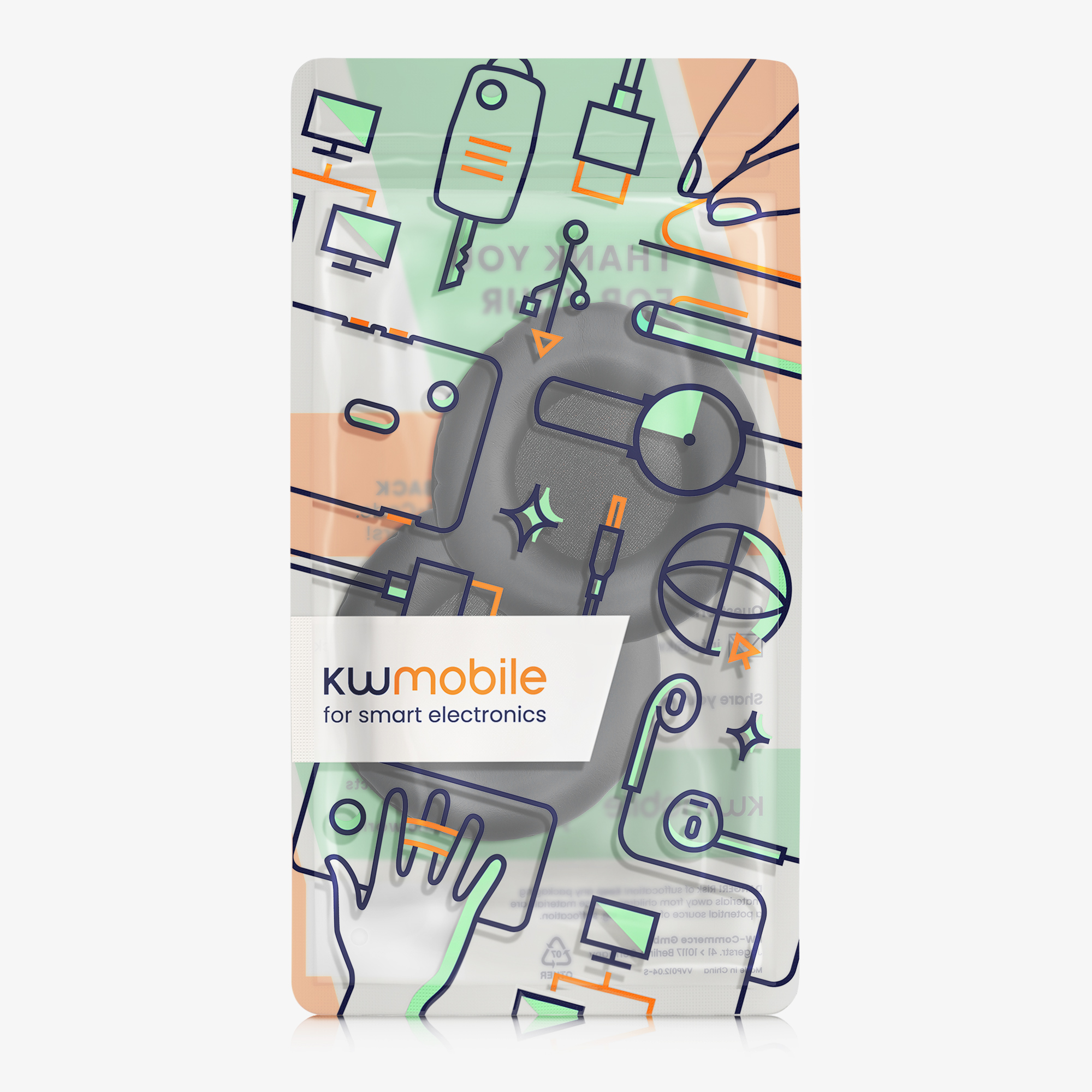 Náhradní náušníky JBL E50BT kwmobile 2 ks černý