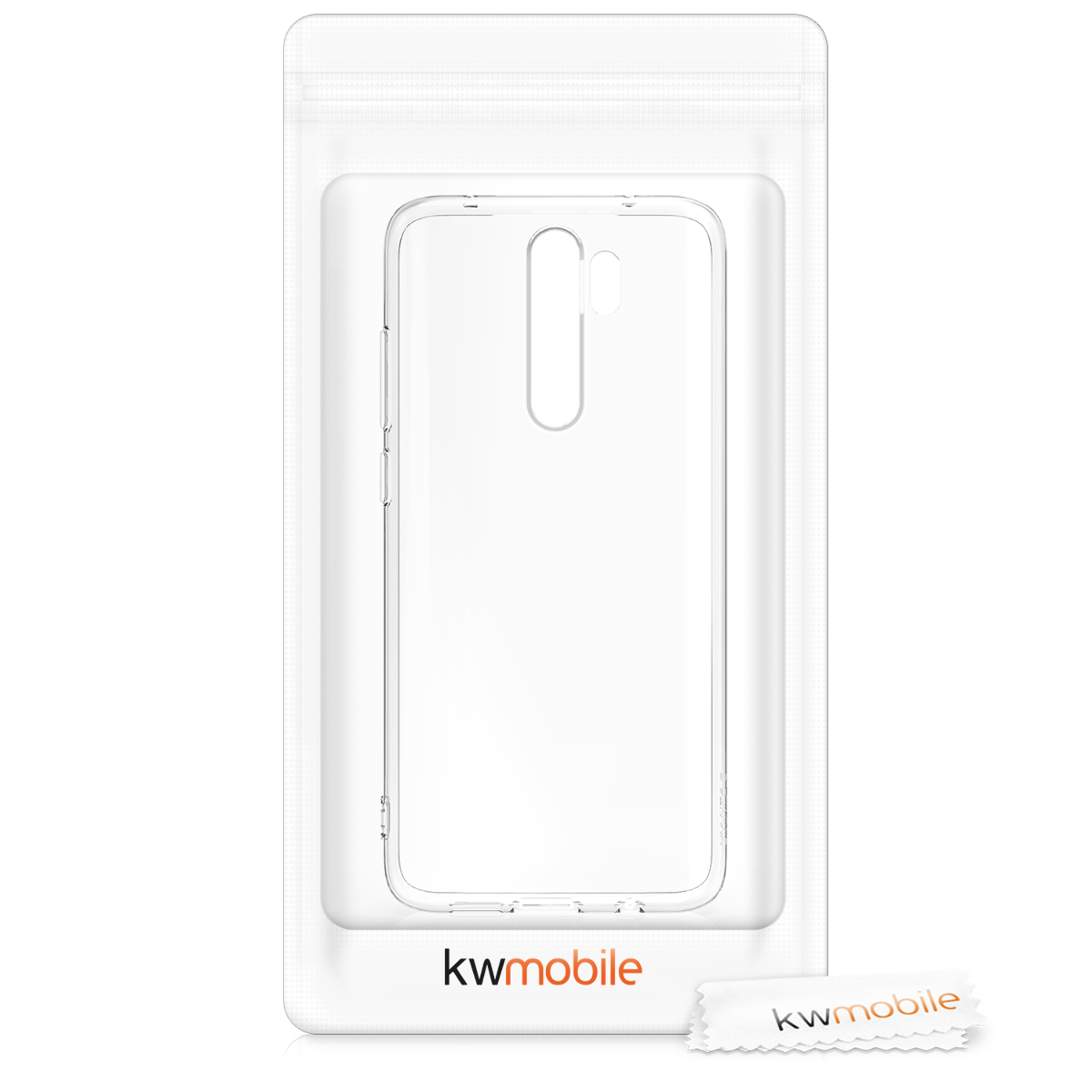 Transparentní TPU kryt kwmobile pro Xiaomi Redmi Note 8 Pro - transparentní