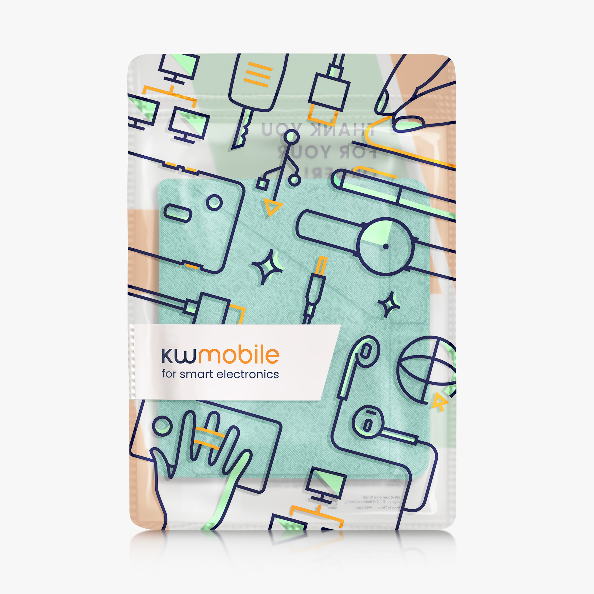 Pouzdro na čtečku Kobo Libra H2O kwmobile, mint