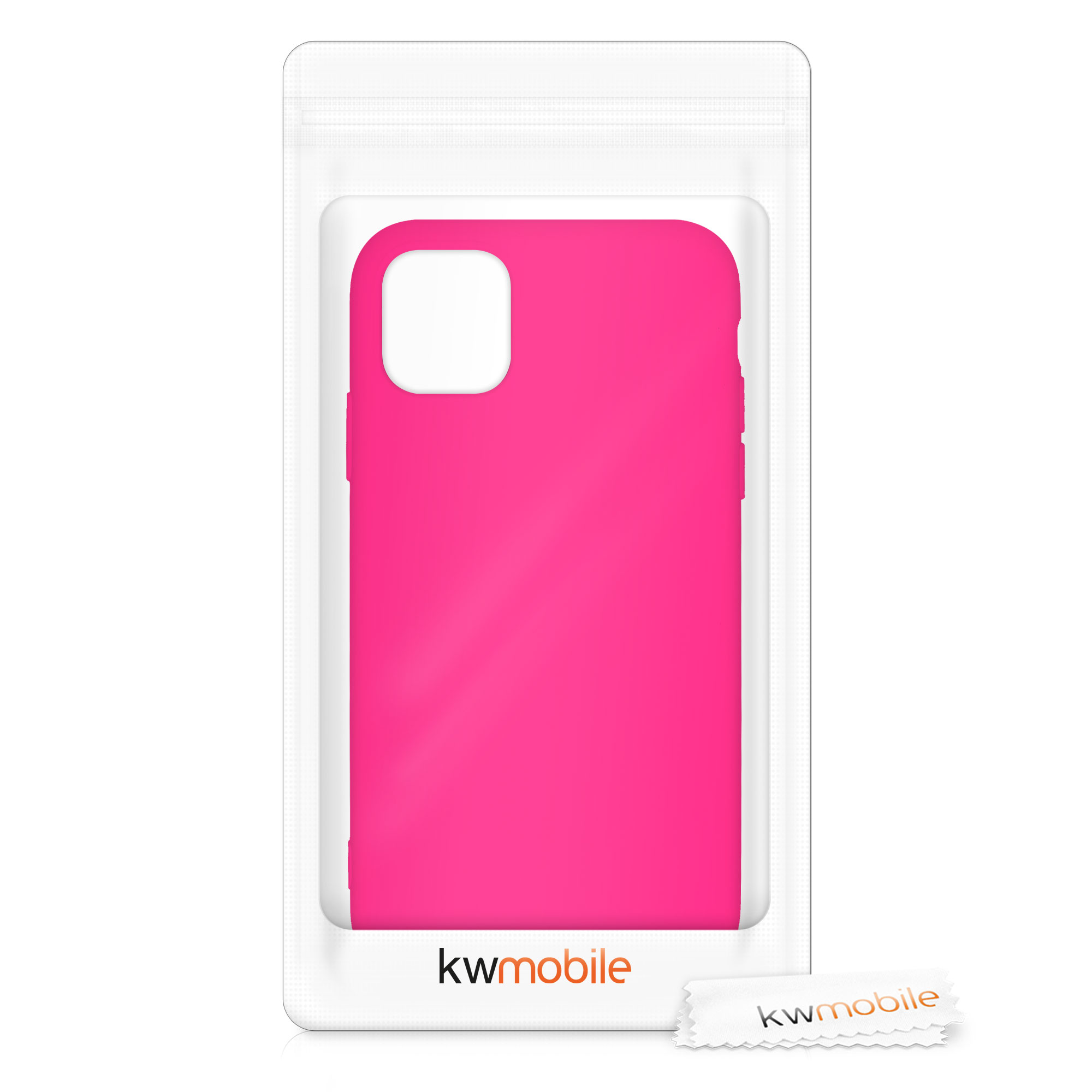 Kryt na mobil kwmobile iPhone 11 Case - neonově růžová