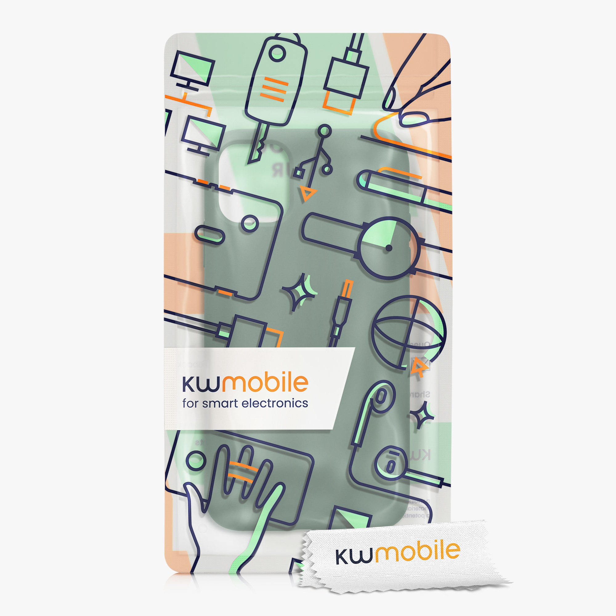 Kryt na mobil kwmobile iPhone 11 Case - tmavě zelená