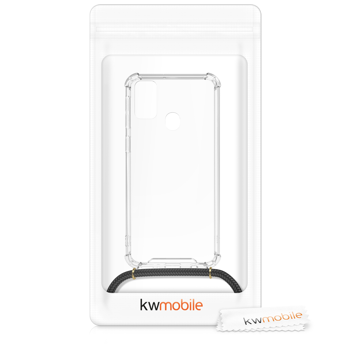 Crossbody kryt na mobil Samsung Galaxy M30s kwmobile transparentní