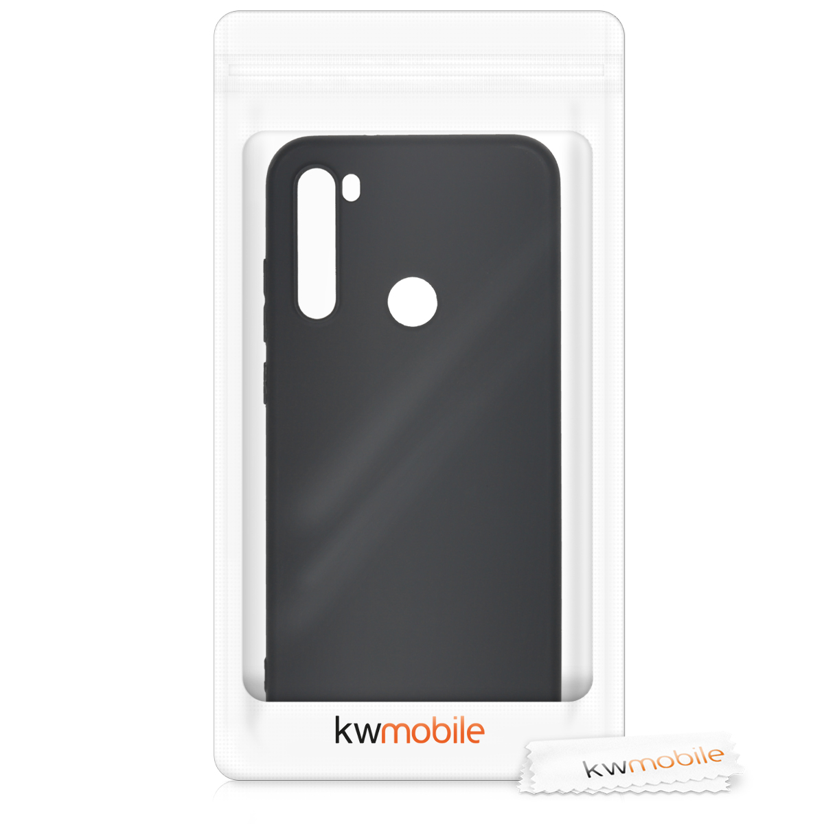 TPU kryt kwmobile pro Xiaomi Redmi Note 8T - matná černá