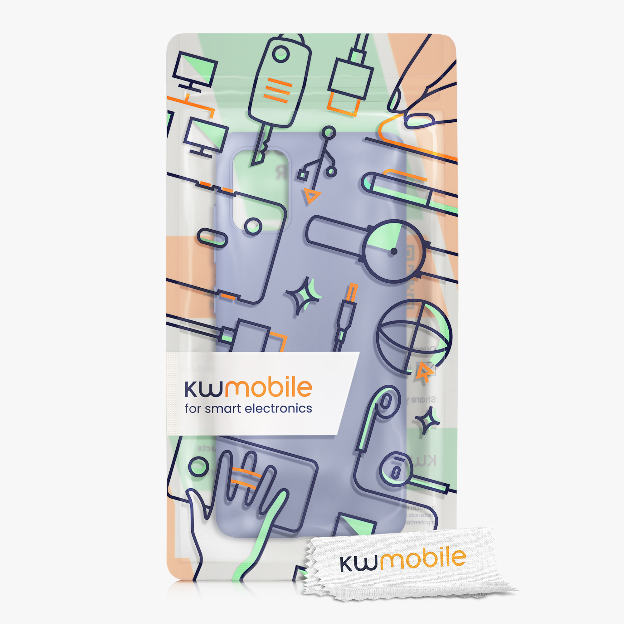 Kryt na mobil Samsung Galaxy A51 kwmobile TPU Levandulová šedá