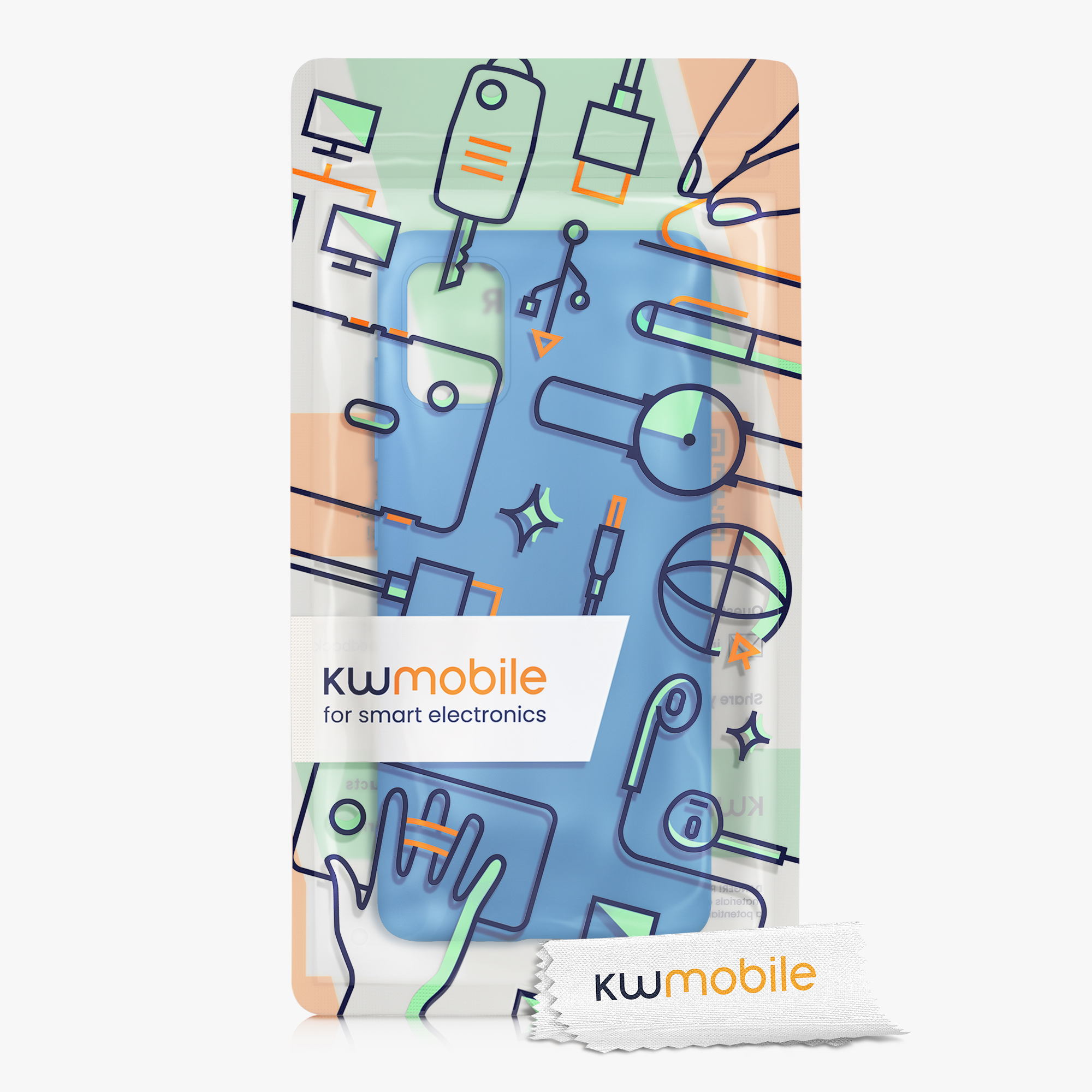 Kryt na mobil Samsung Galaxy A51 kwmobile TPU Zářivá modrá