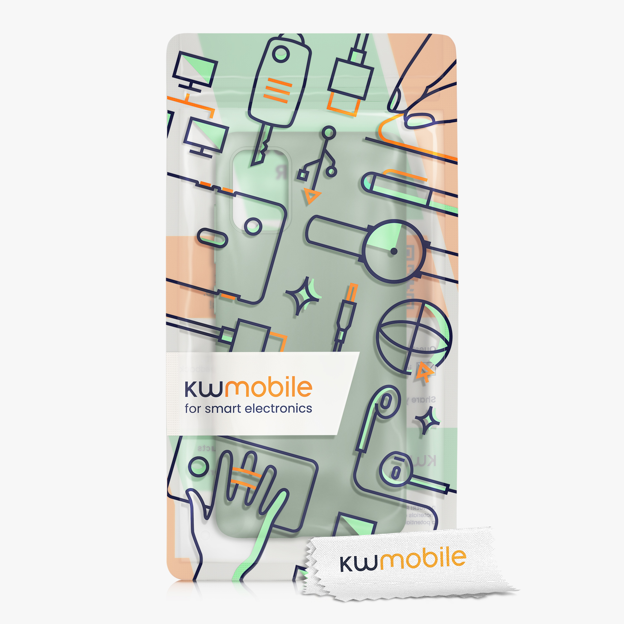 Kryt na mobil Samsung Galaxy A51 kwmobile TPU Šedo-zelená