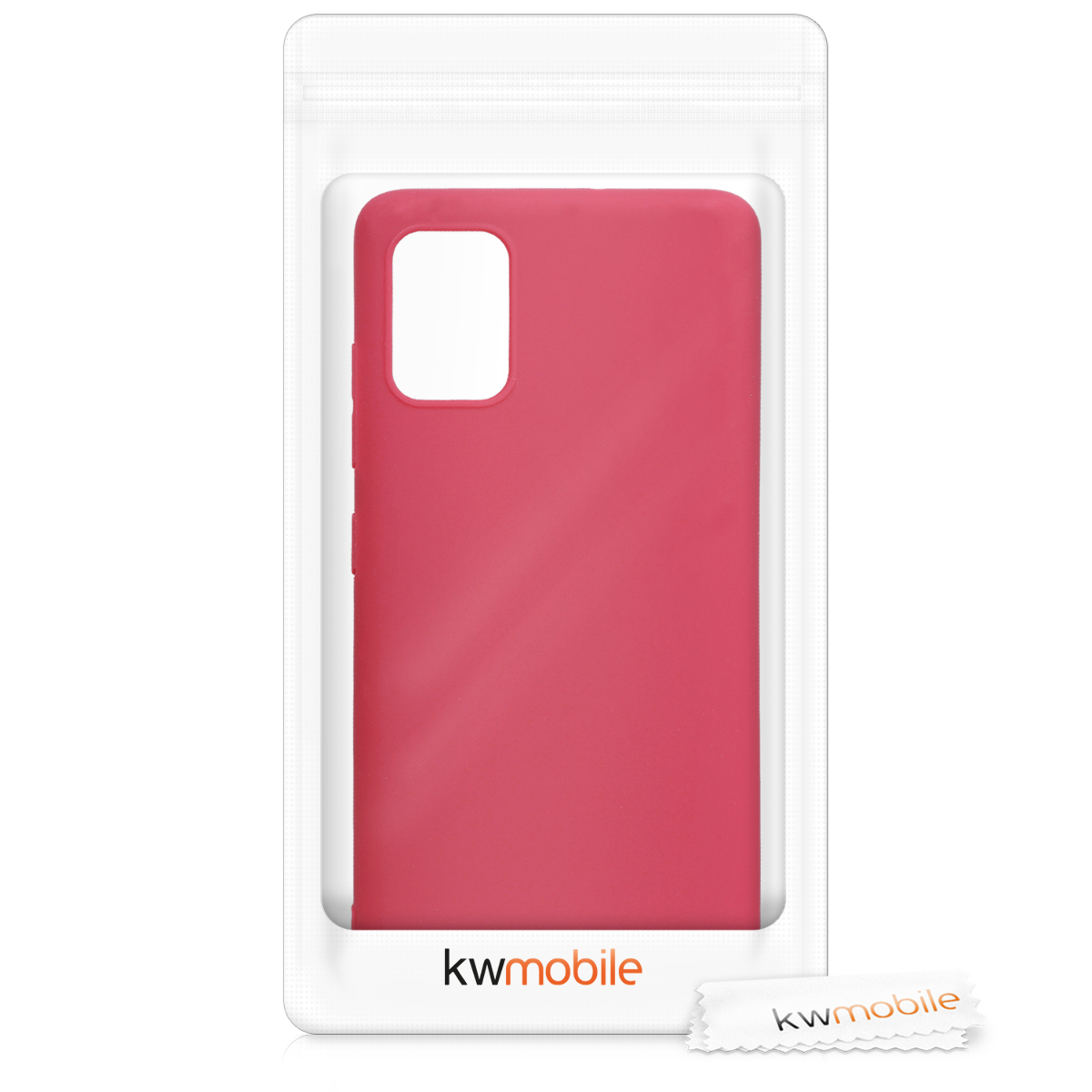Kryt na mobil Samsung Galaxy A51 kwmobile TPU Granátová červená