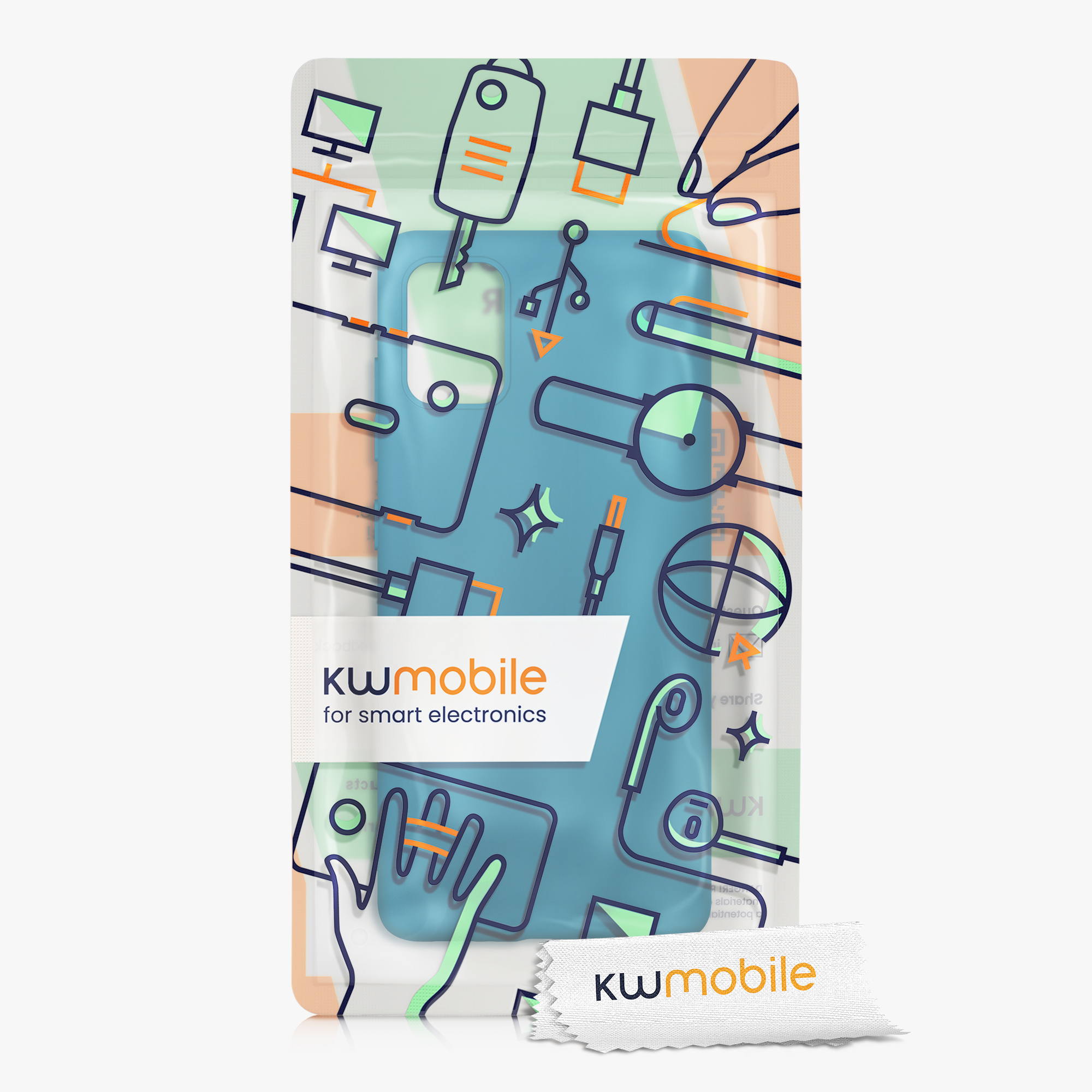 Kryt na mobil Samsung Galaxy A51 kwmobile TPU Karibská modrá