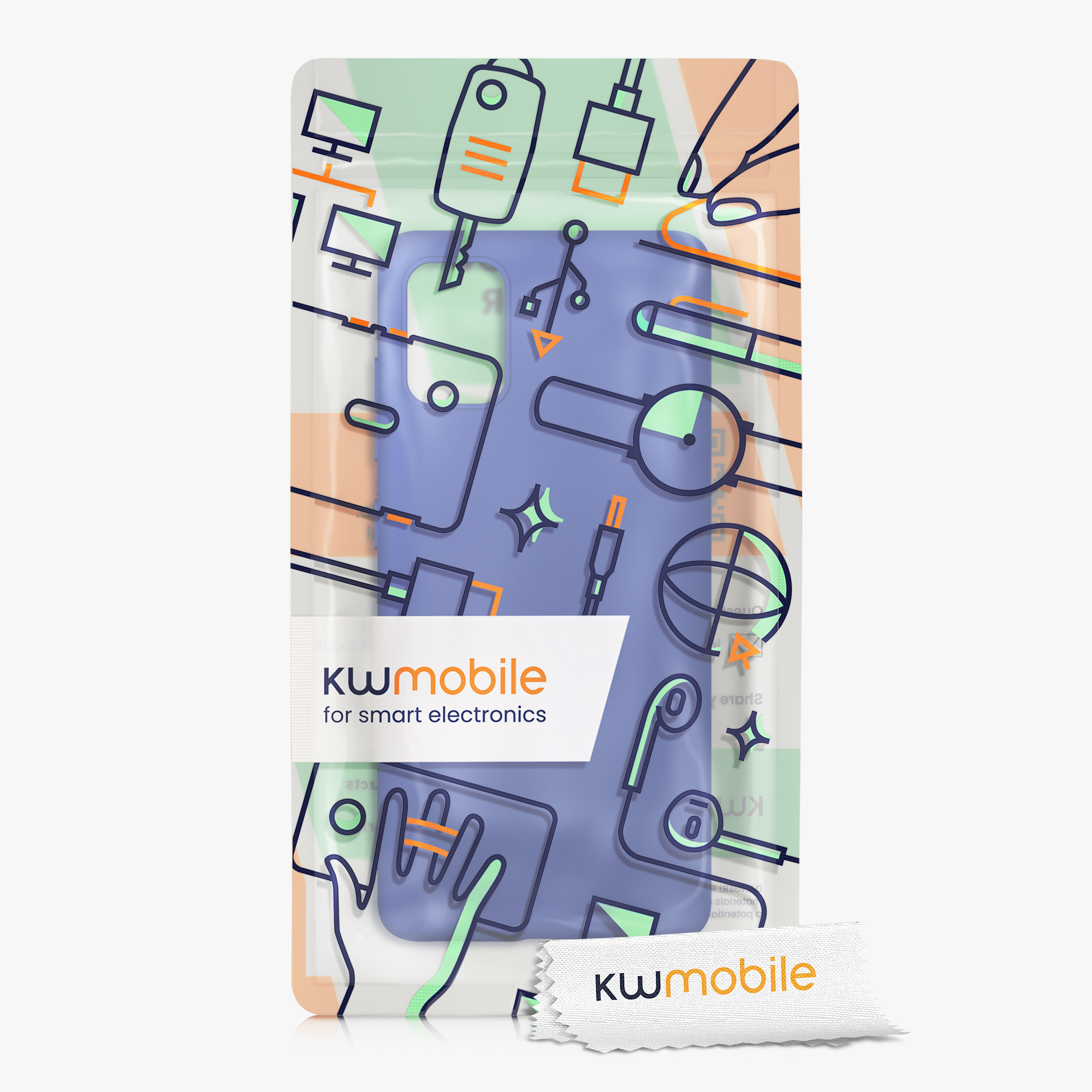Kryt na mobil Samsung Galaxy A51 kwmobile TPU Baltická modrá