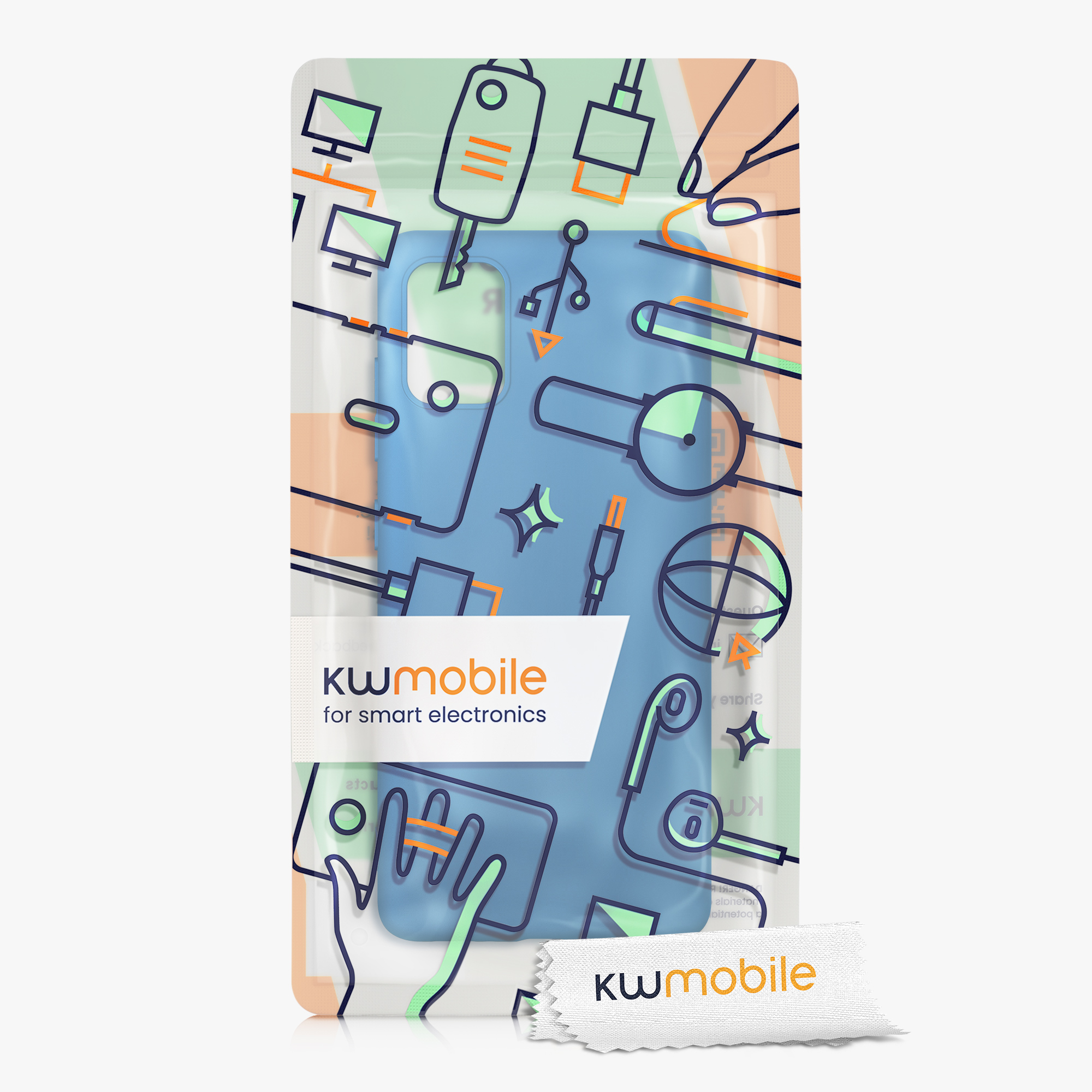 Kryt na mobil Samsung Galaxy A51 kwmobile TPU Modrý útes