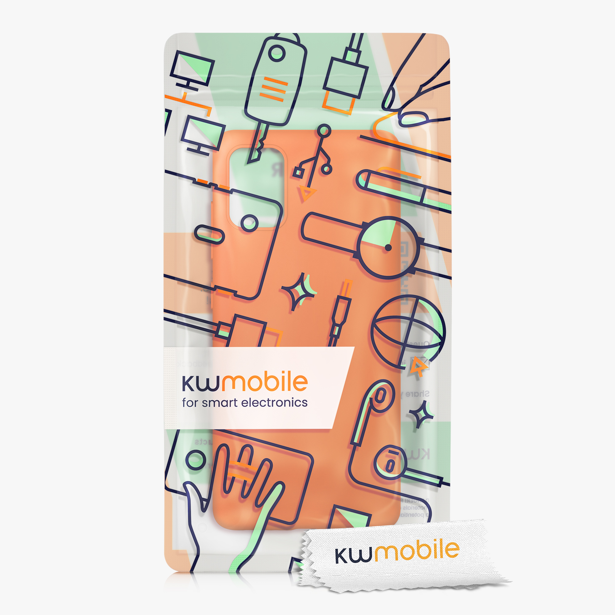 Kryt na mobil Samsung Galaxy A51 kwmobile TPU Neonová oranžová