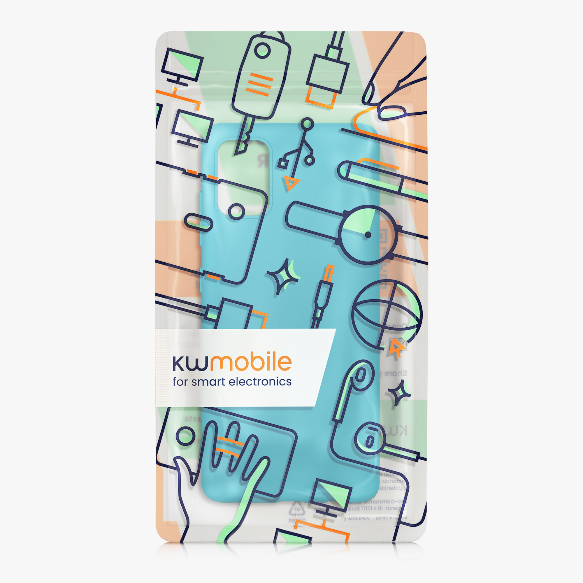 Kryt na mobil Samsung Galaxy A51 kwmobile TPU Chladný ledovec