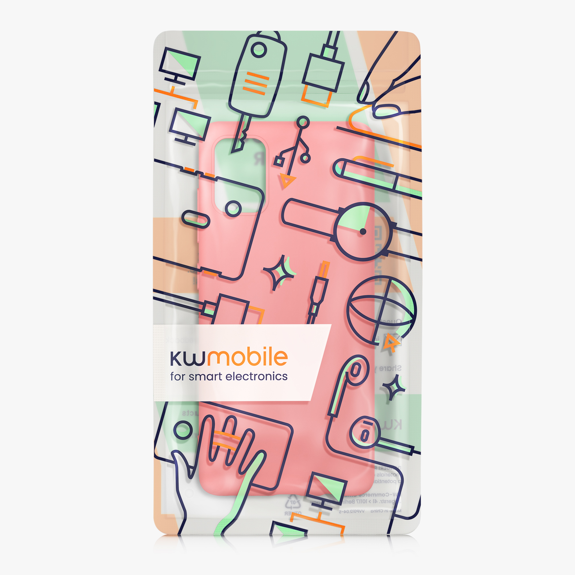 Kryt na mobil Samsung Galaxy A51 kwmobile TPU Neonová korálová
