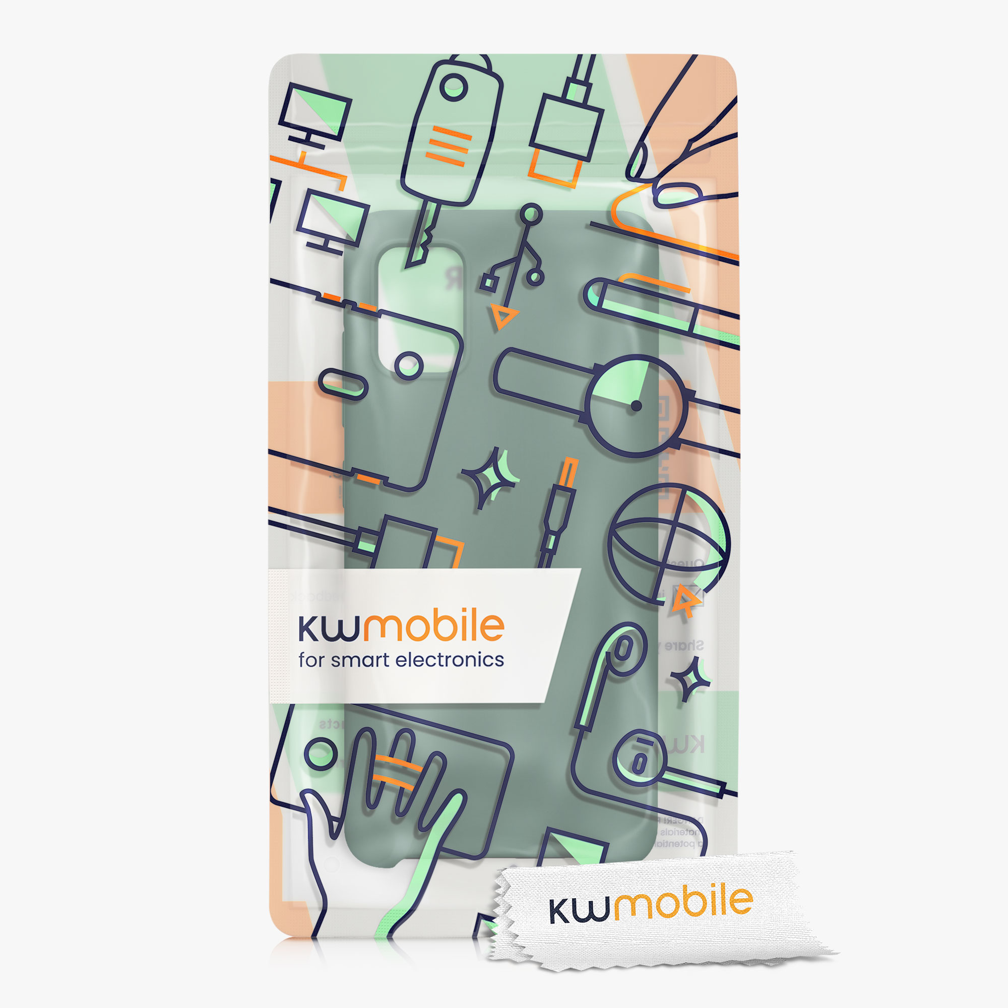 Kryt na mobil Samsung Galaxy A51 kwmobile TPU Lesní zelená