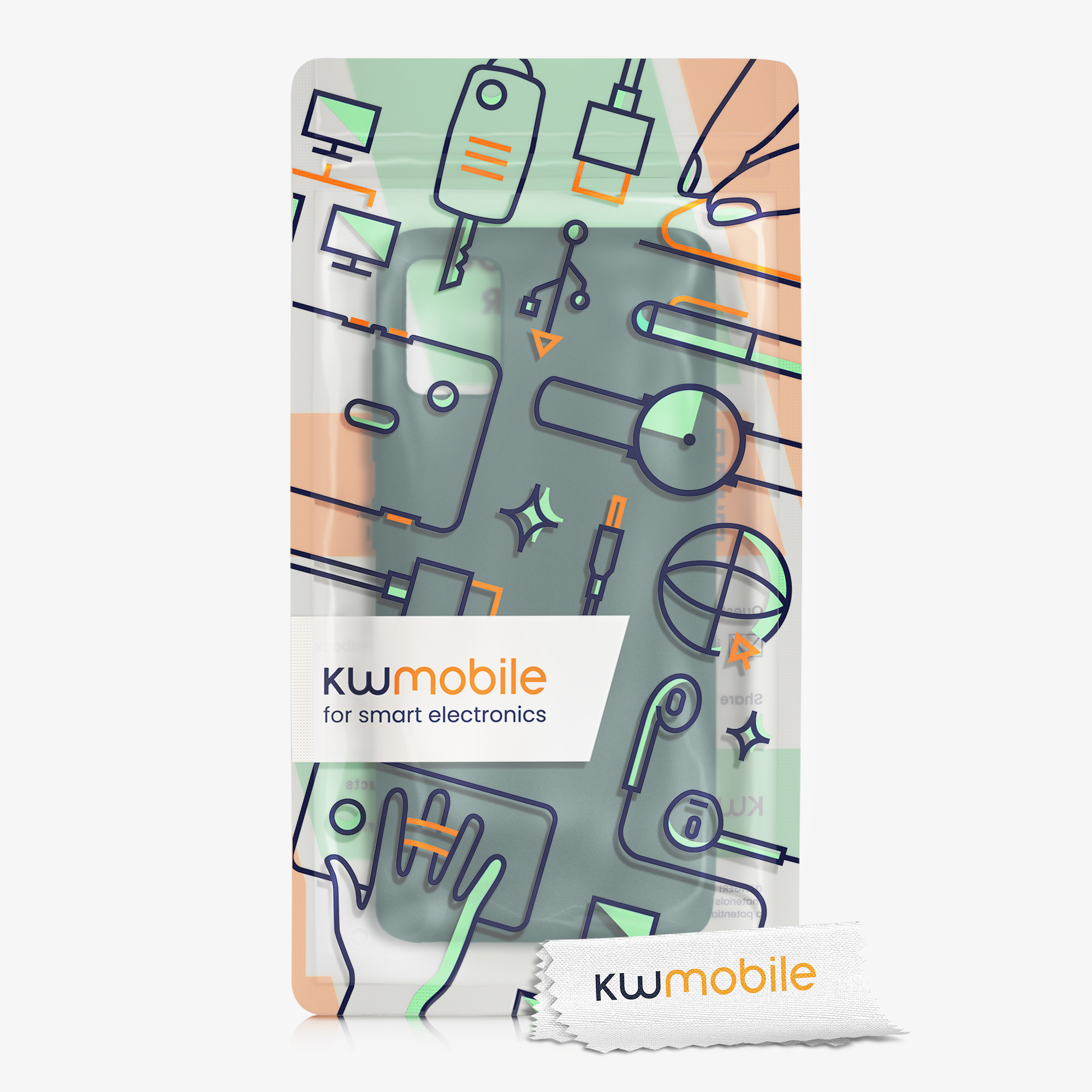 Kryt na mobil Samsung Galaxy A51 kwmobile TPU Modro-zelená