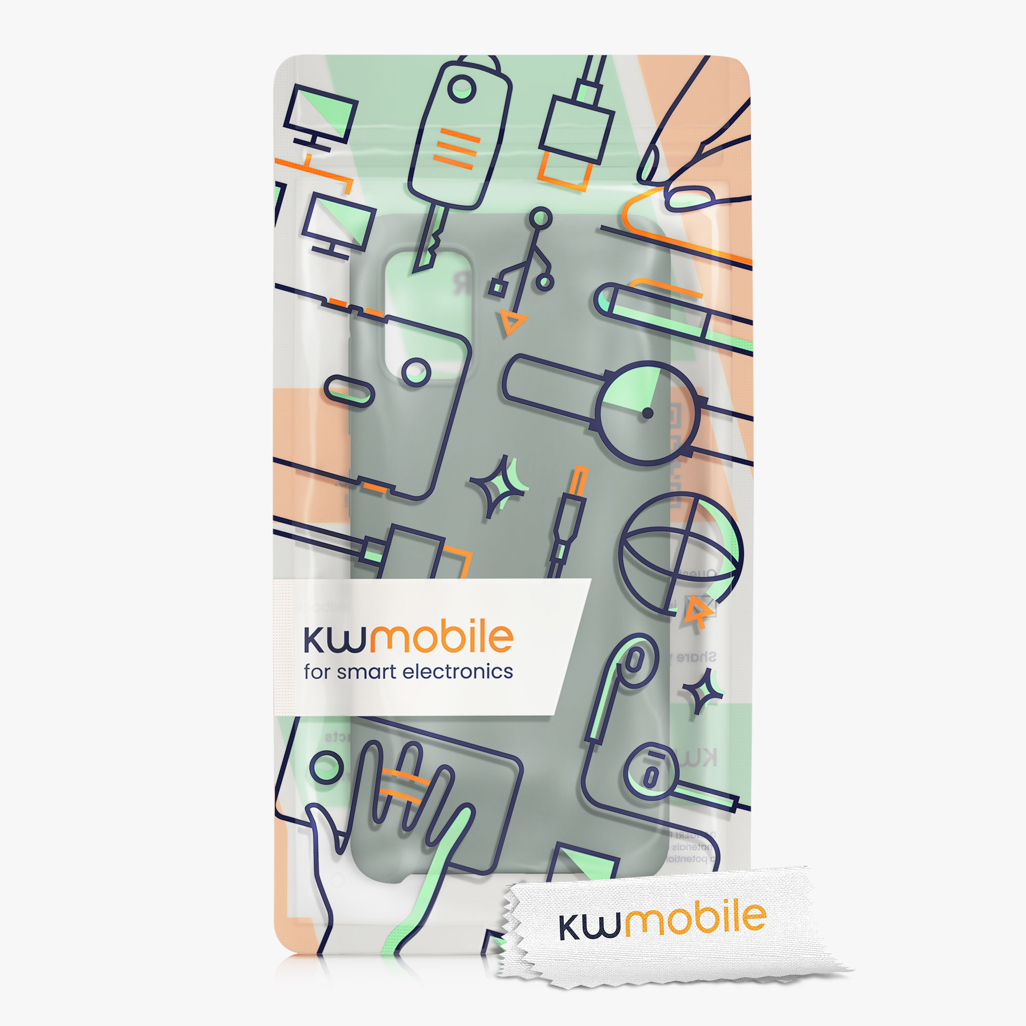 Kryt na mobil Samsung Galaxy A51 kwmobile TPU Zelená po dešti