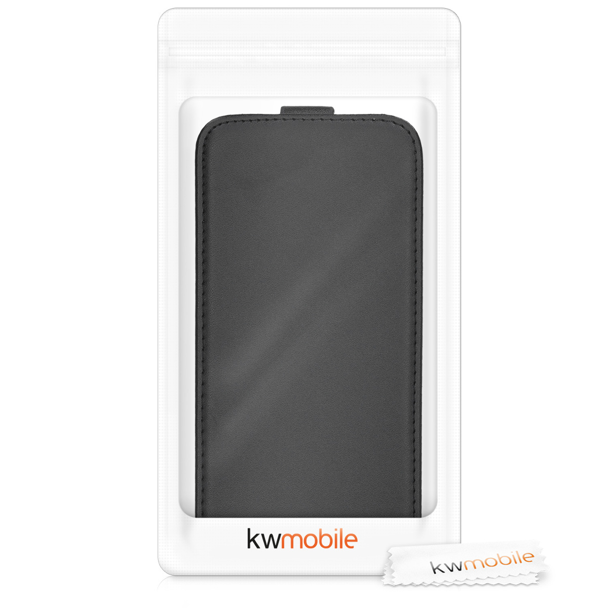 Flip pouzdro Samsung Galaxy A51 kwmobile PU kůže vertikální s magnetem Černá