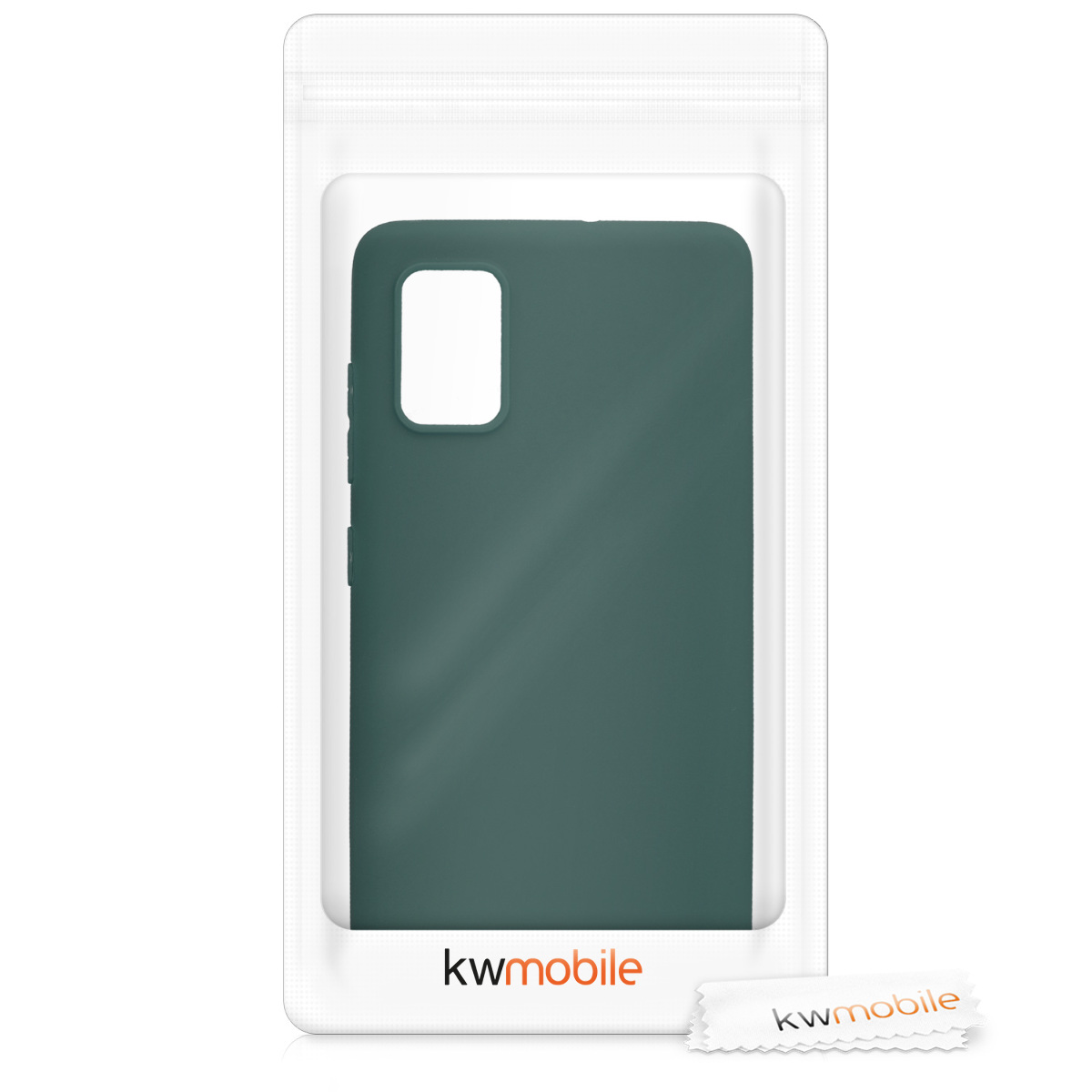Kryt na mobil Samsung Galaxy A71 kwmobile TPU mechově zelený